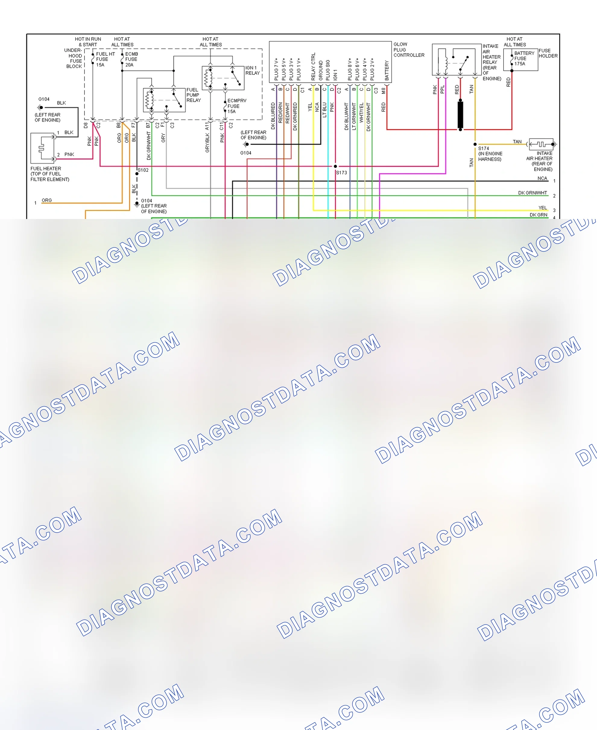Scheme 57: PCM Wiring Diagram (Sierra & Silverado - 6.6L - California - 2 Of 4)