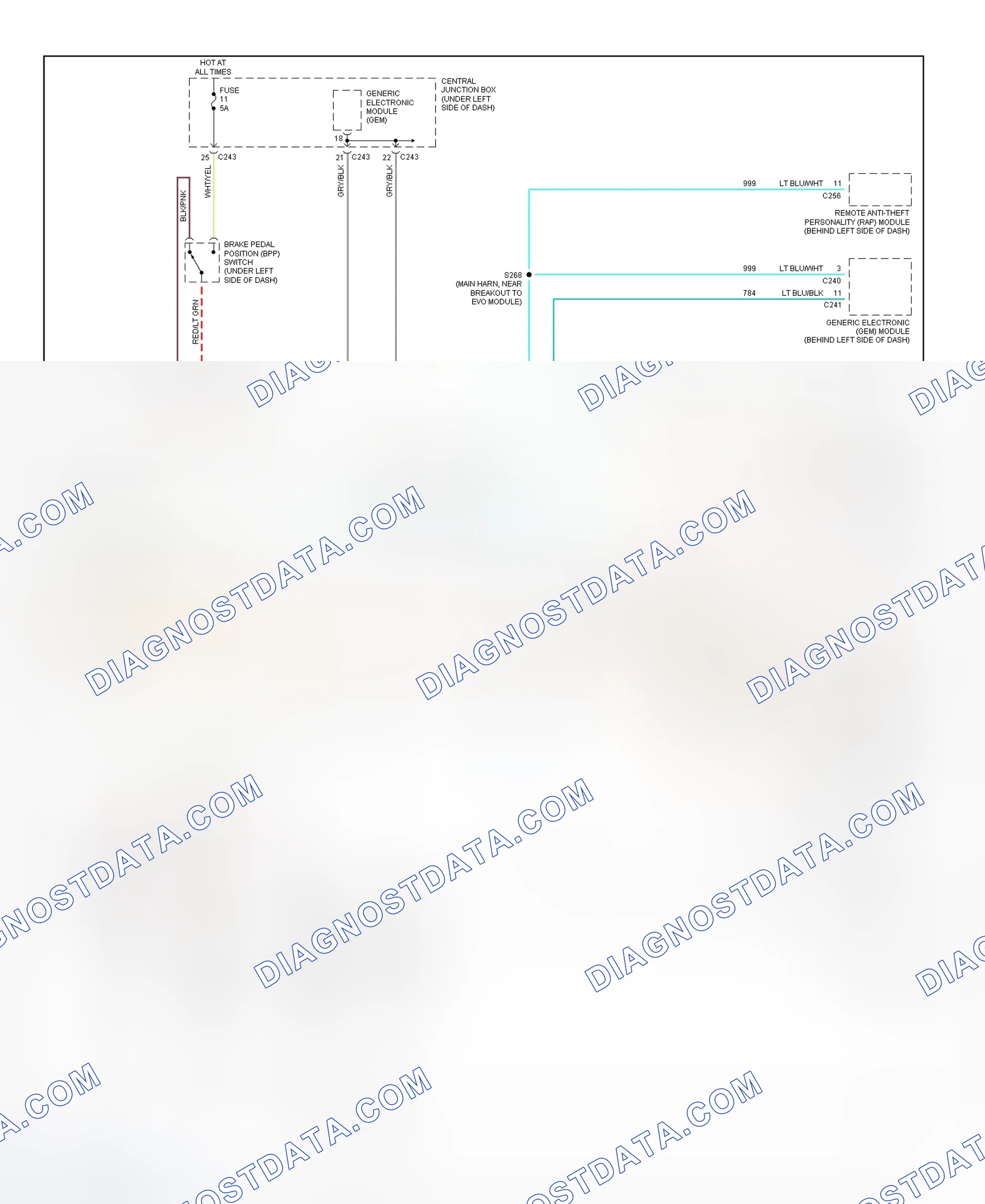 Fig. 8: Electronic Suspension Wiring Diagram (1999 Expedition & Navigator - 2 Of 2)