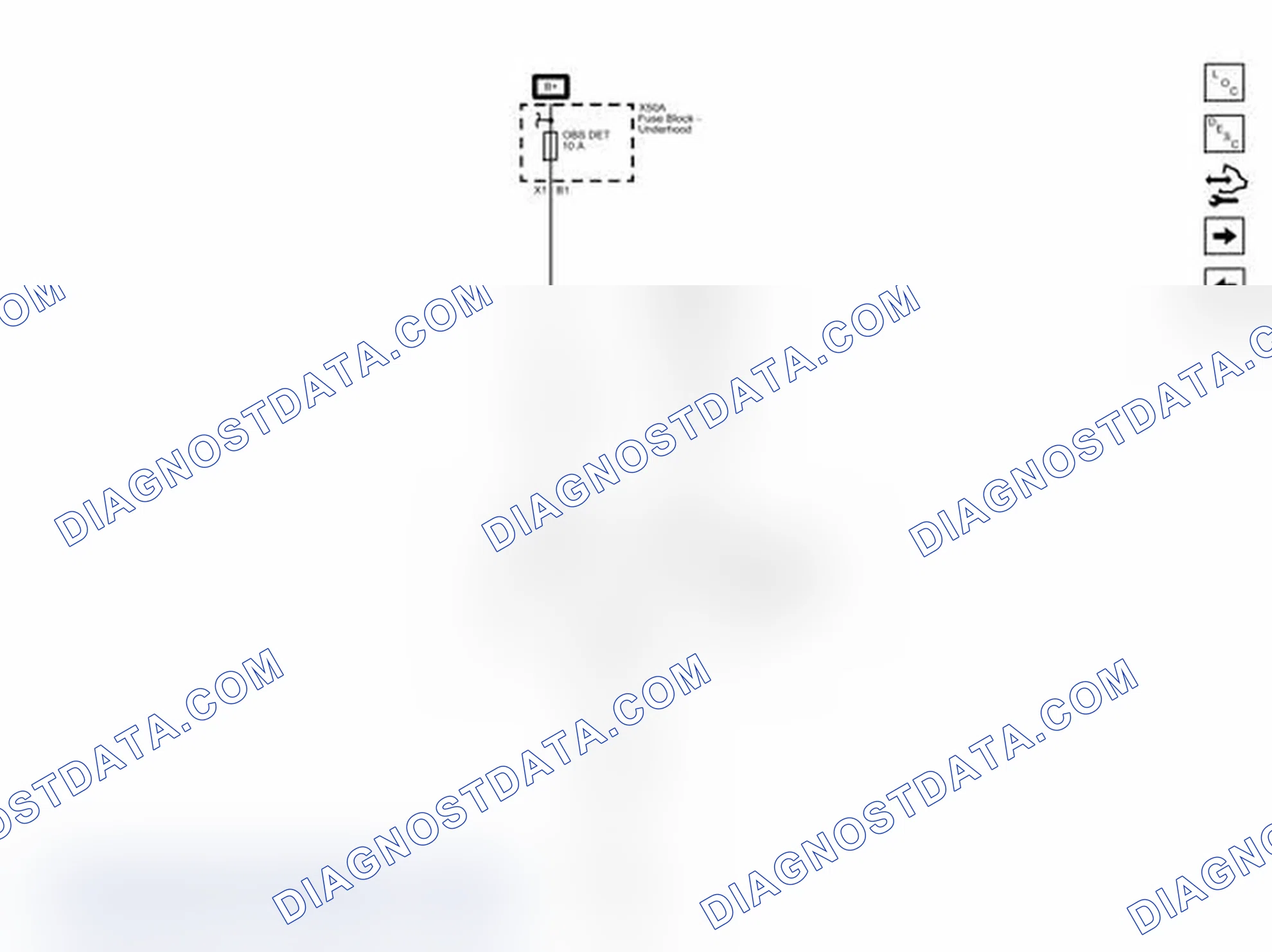 Scheme 3: Rear Object Sensing Power, Ground, and Serial Data (UD7) Wiring Schematics