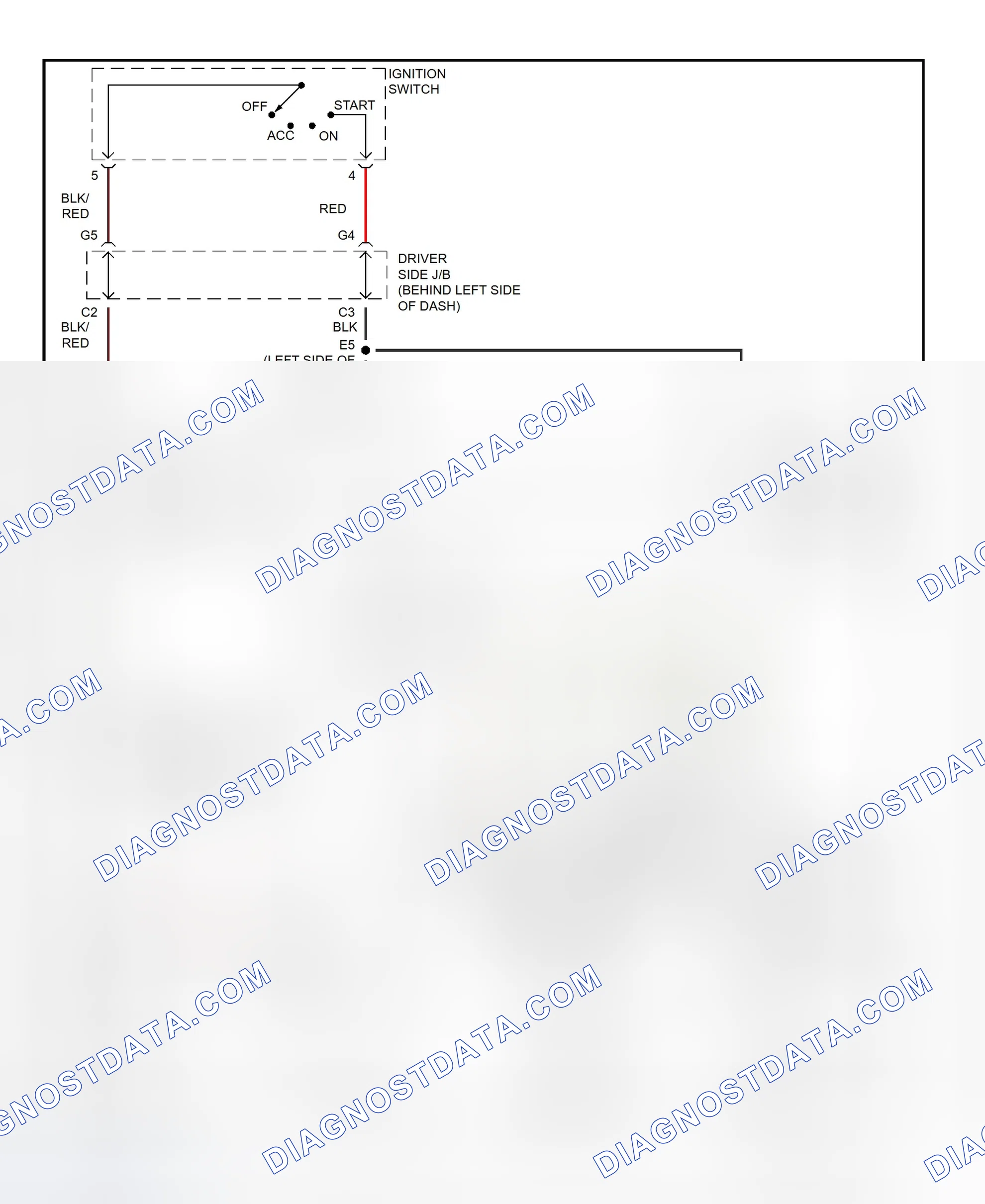 Fig. 30: Starting System Wiring Diagram (RAV4)