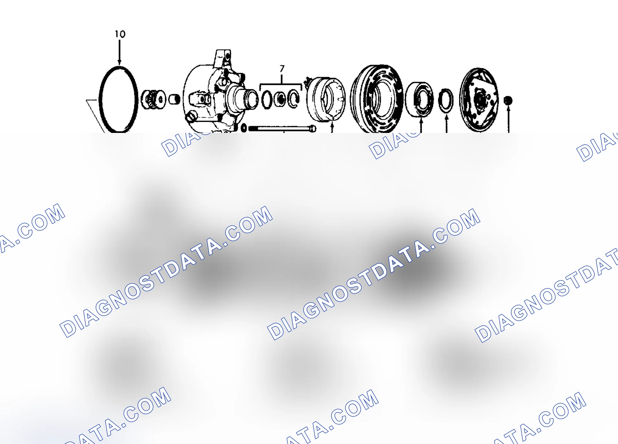 Scheme 5: Exploded View of Harrison V5 5-Cylinder Compressor