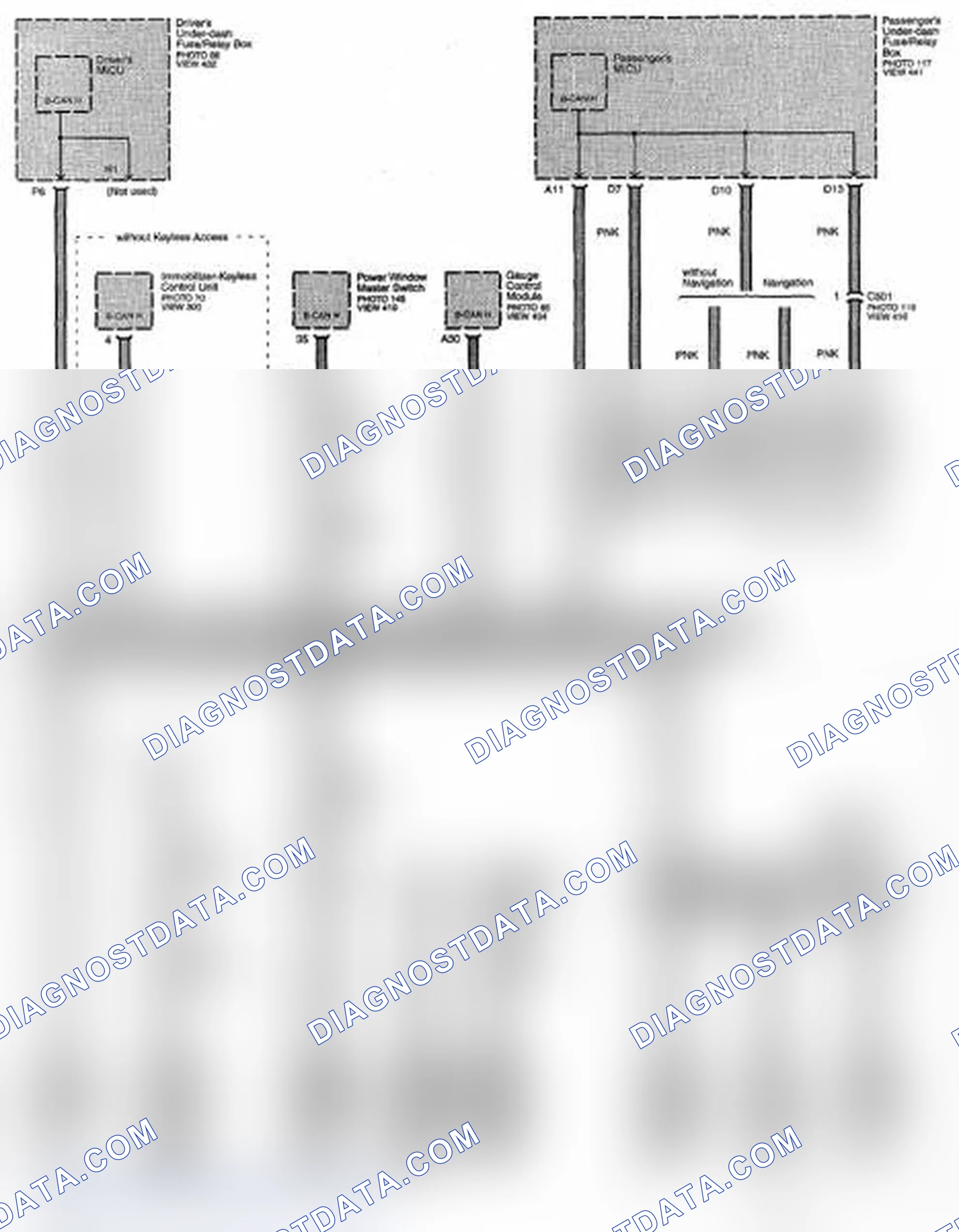 Scheme 187: B-CAN Communication Line Circuit Diagram - High (Page 50-2)