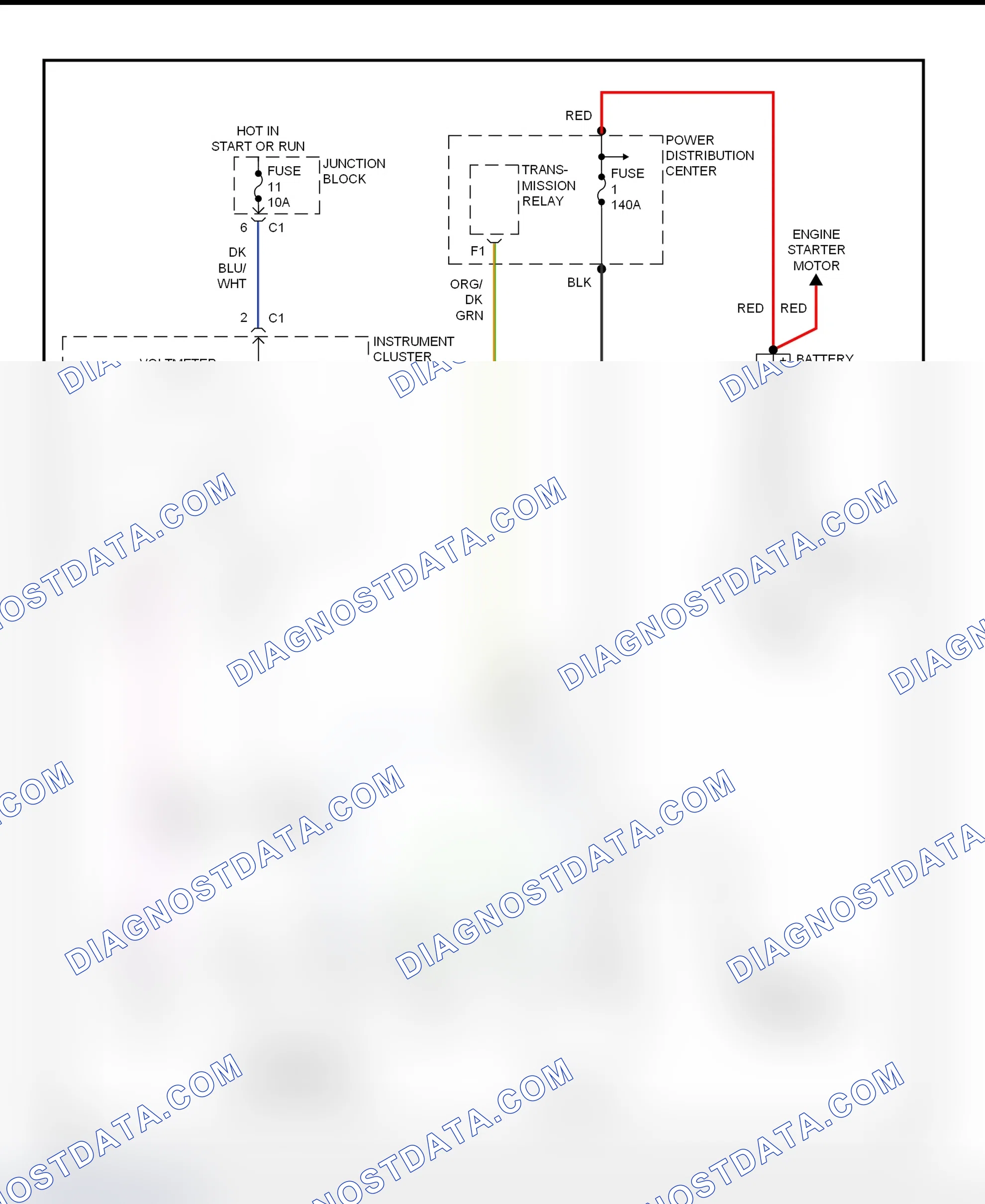 Scheme 6: Charging System Wiring Diagram (Ram Van & Ram Wagon)