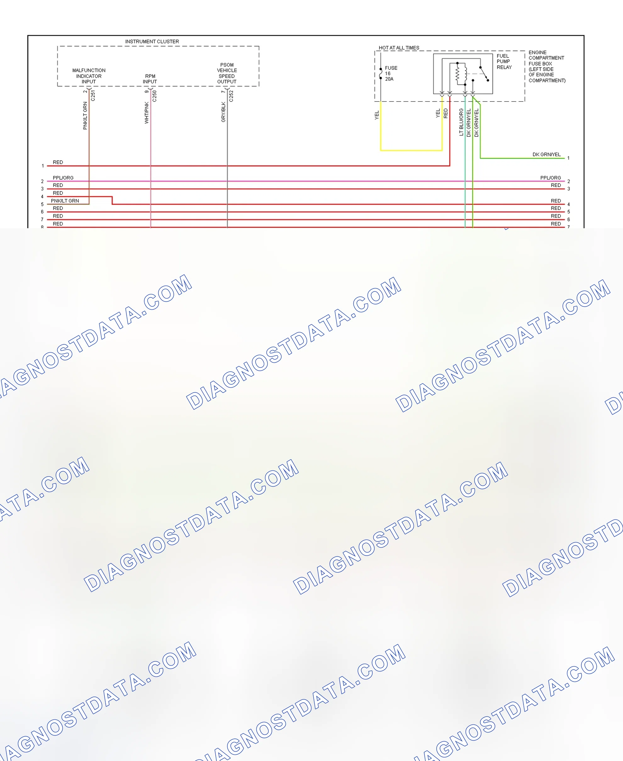 Scheme 207: 5.0L PCM Wiring Diagram (W/4R70W - 2 Of 4)