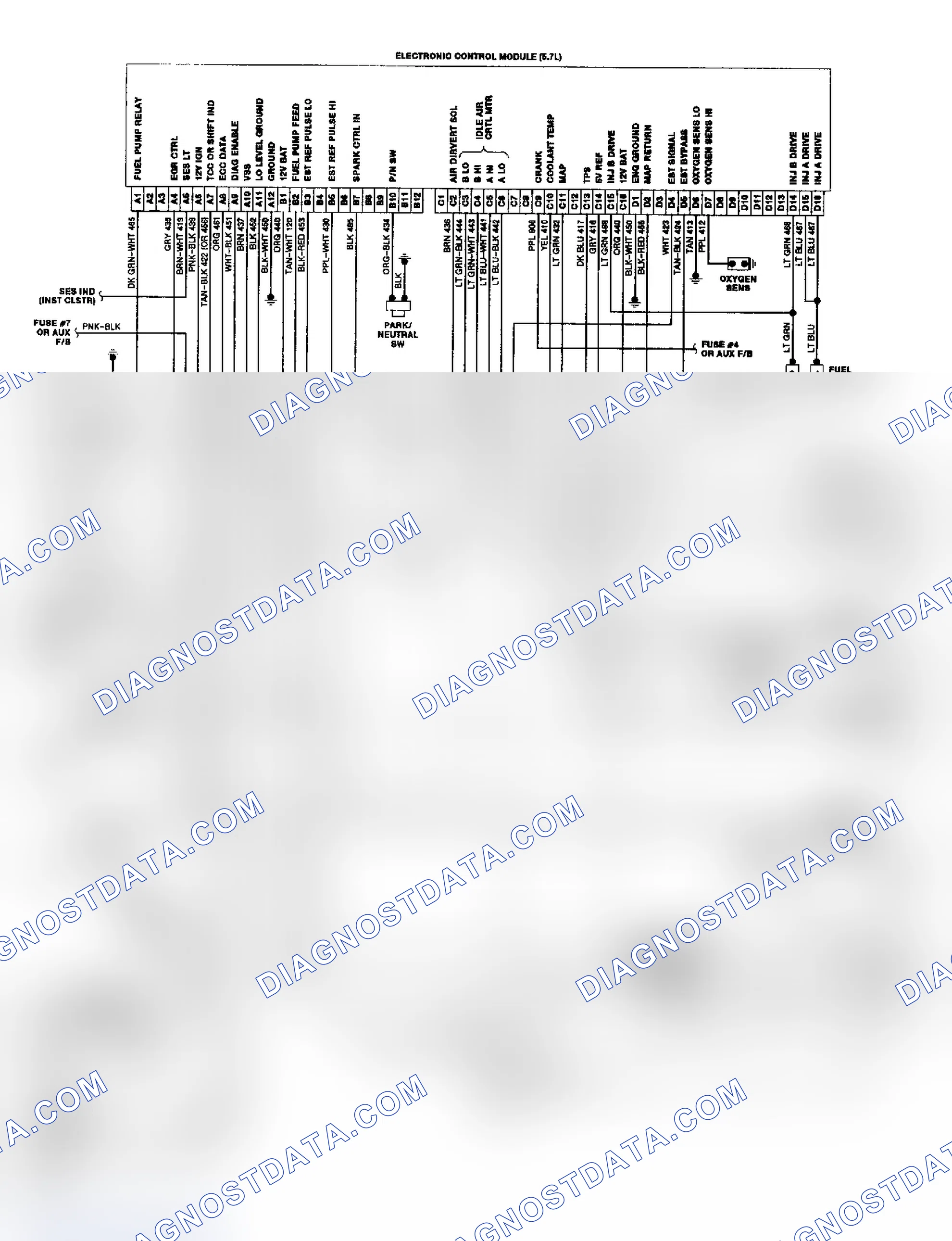 Scheme 22: "P" Series TBI/CCC Wiring Diagram