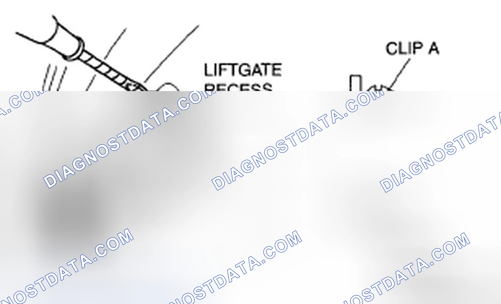 Scheme 75: LIFTGATE LOWER TRIM REMOVAL/INSTALLATION