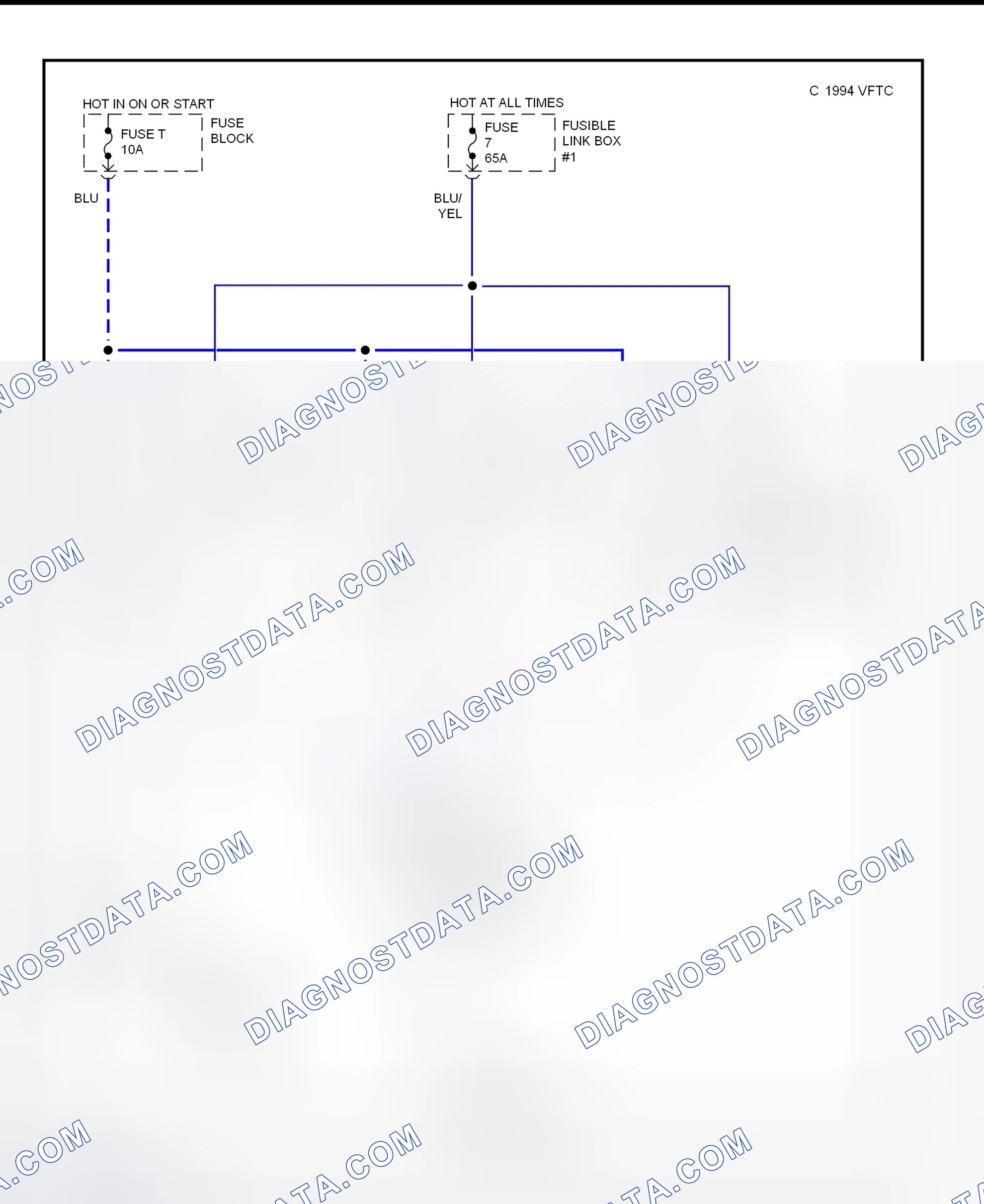 Scheme 3: Electric Cooling Fan Schematic (1995 Quest)