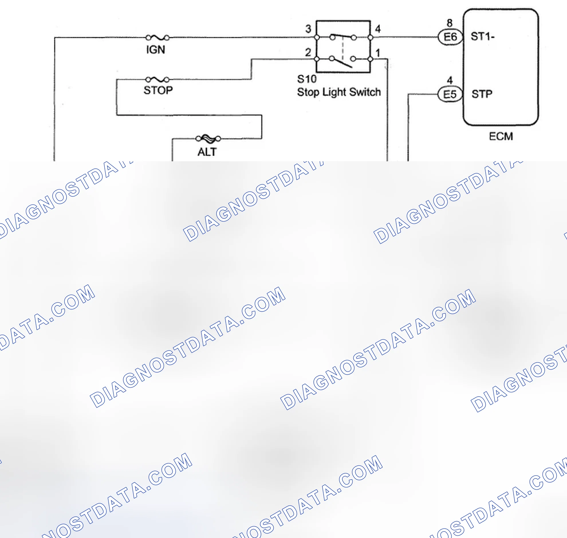 Scheme 3: Stop Light Switch Circuit Malfunction - Wiring Diagram