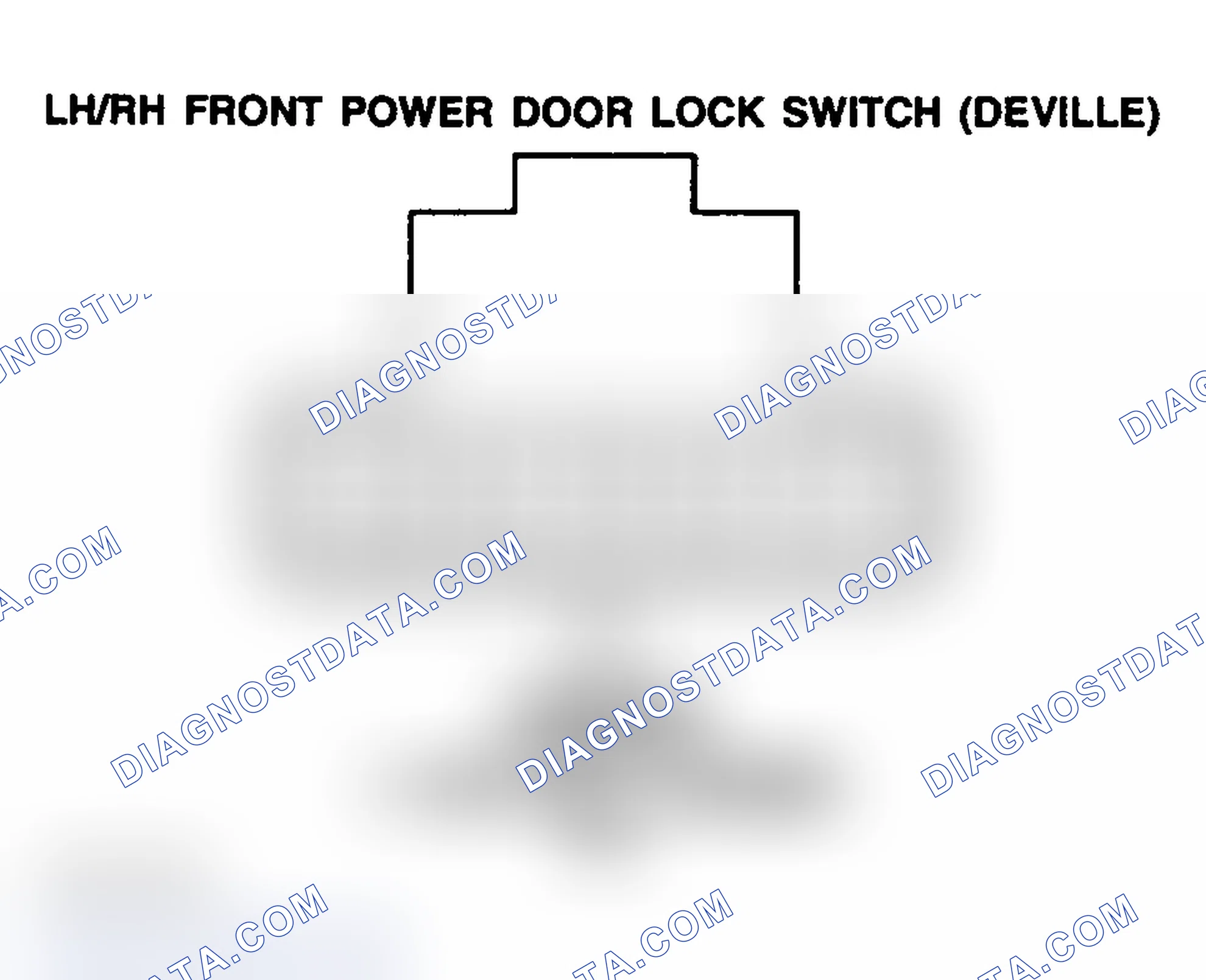 Scheme 185: POWER DOOR LOCK SWITCH (FRONT) - LEFT & RIGHT-HAND (DEVILLE)