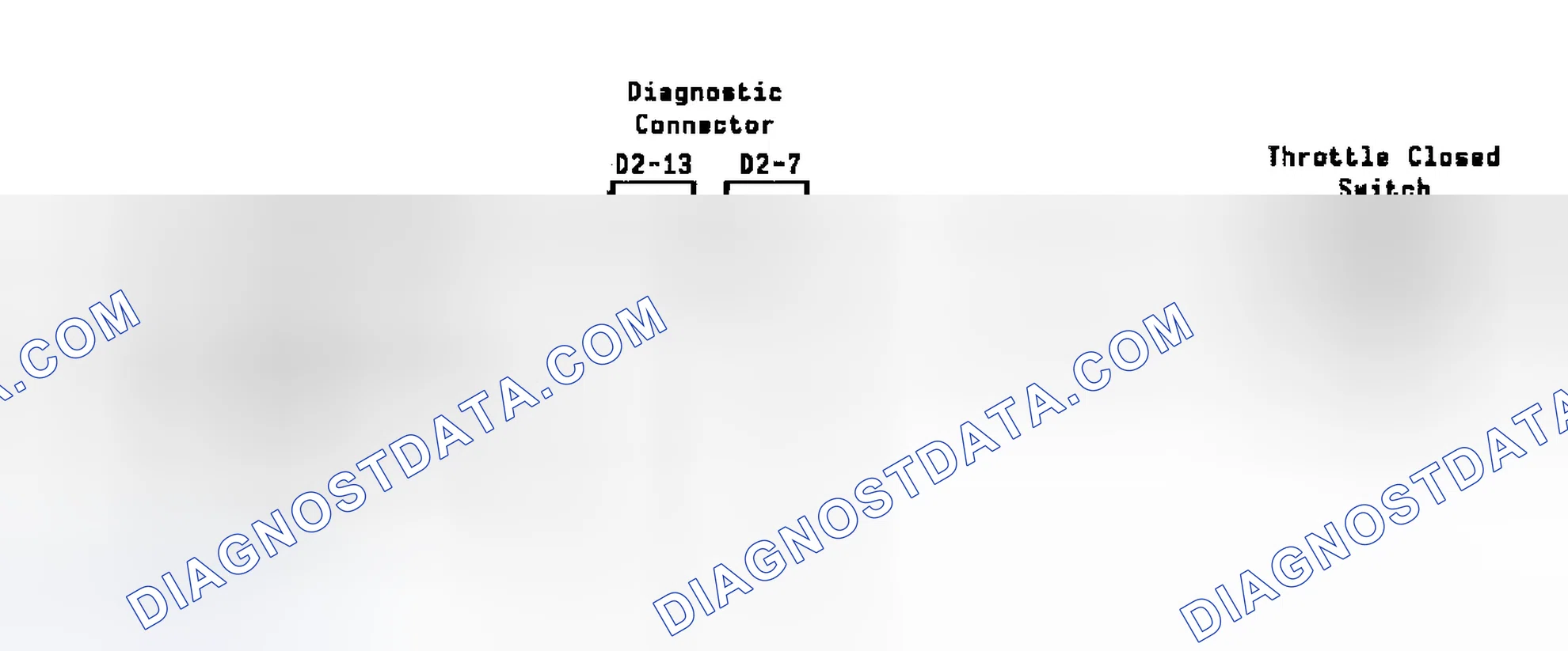 Scheme 42: Fault 1029: Circuit Diagram ISA Closed Throttle Circuit Low