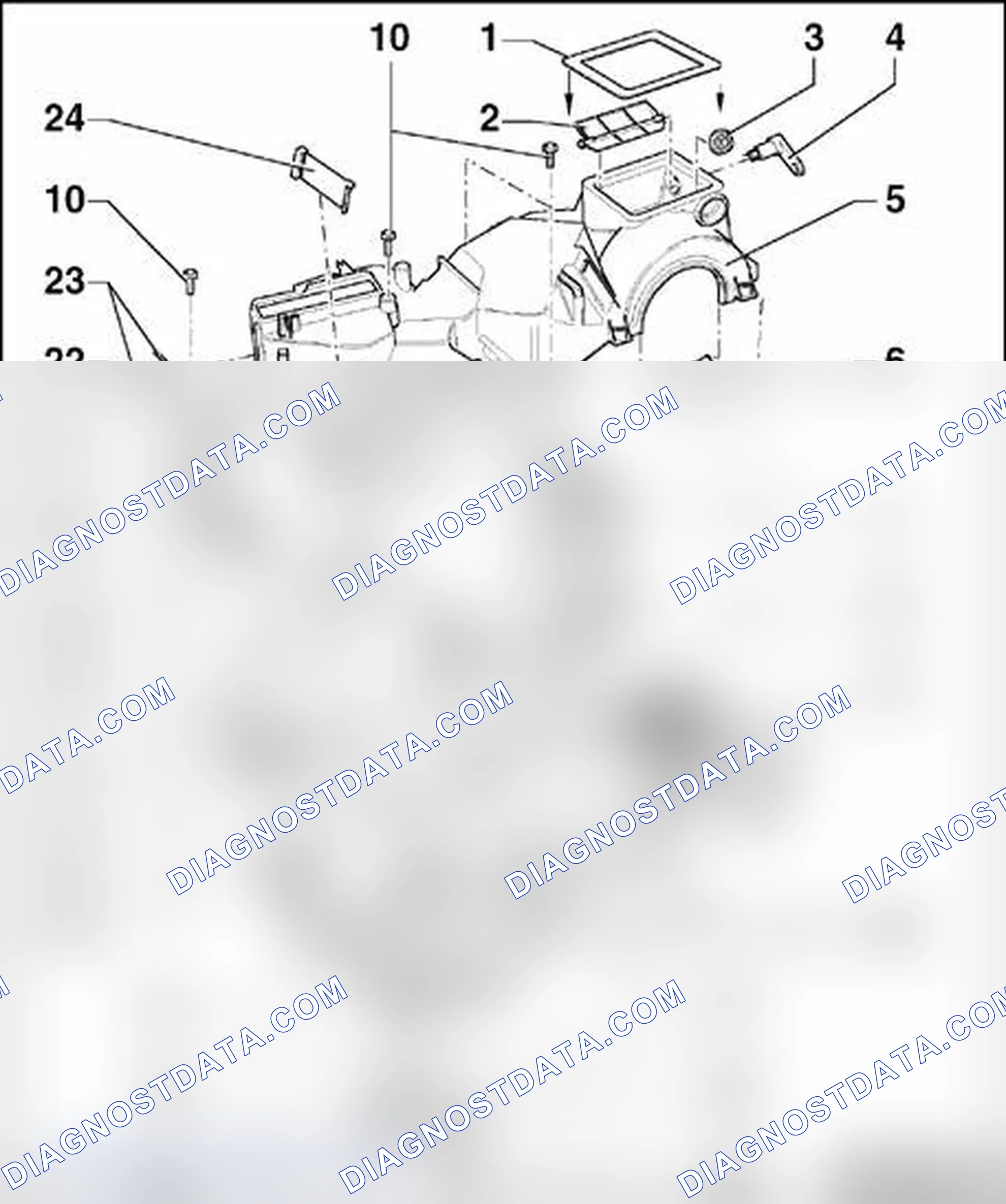 Scheme 84: Heating and A/C unit (with heater core and evaporator), disassembly and assembly