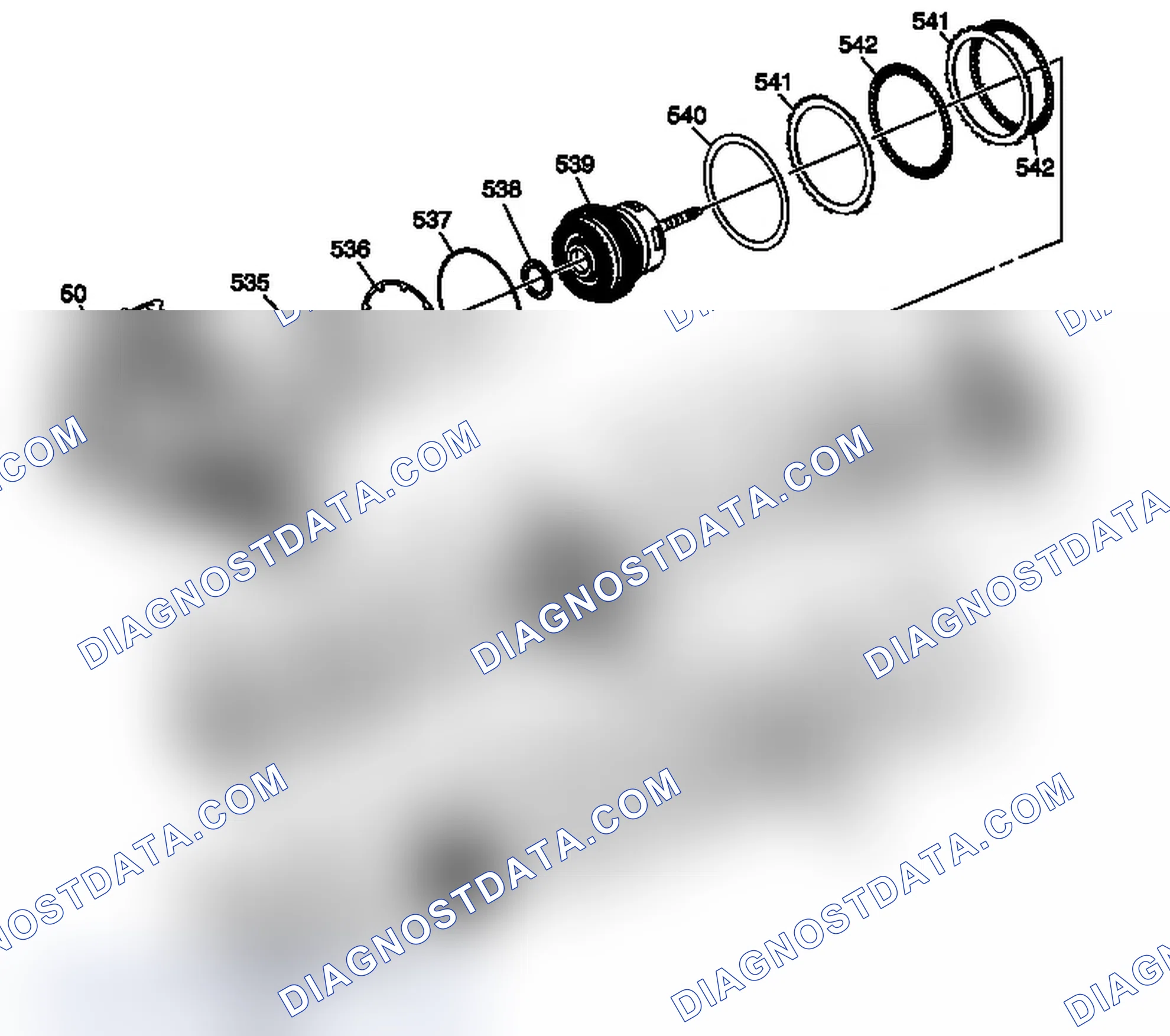 Scheme 238: 2-6, Low and Reverse and 1-2-3-4 Clutch Plate Assemblies - Gen 2