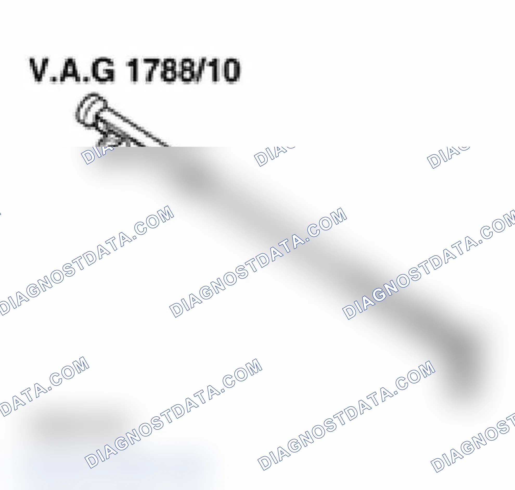 Scheme 102: Required special tools and test equipment