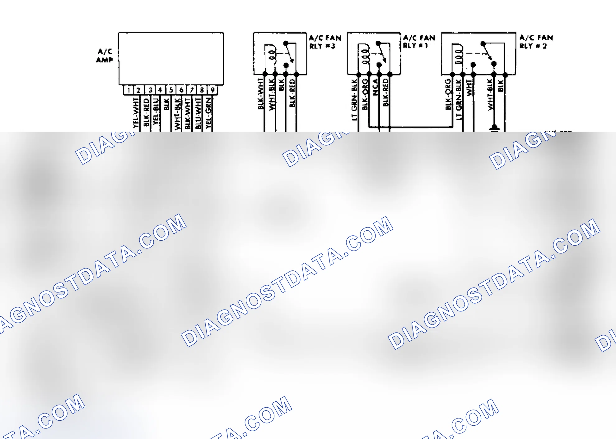Scheme 14: Cooling Fan/Manual A/C-Heater Wiring Diagram - Chevrolet Nova
