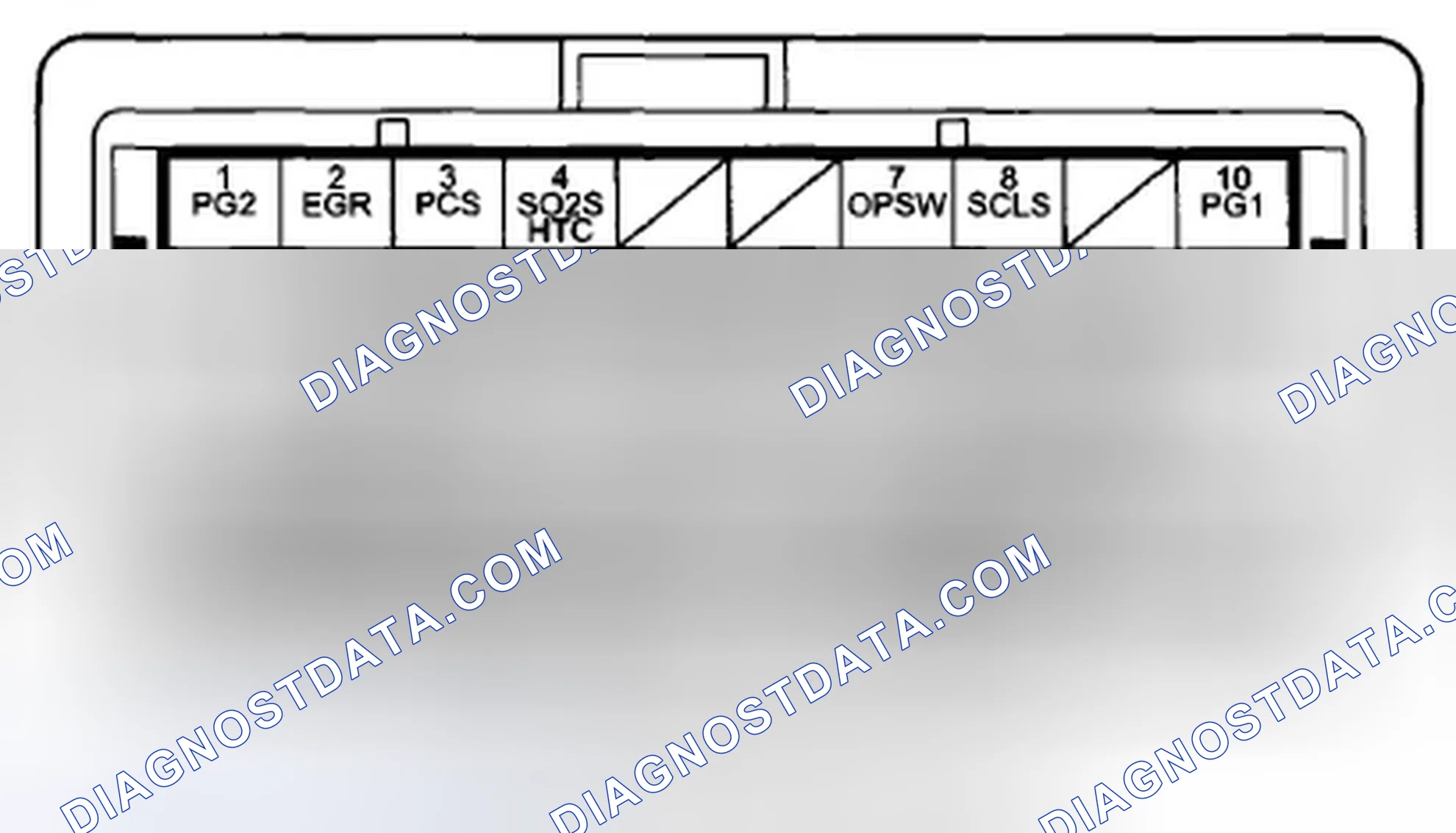 Scheme 623: PCM Inputs and Outputs at PCM Connector B (↑ ) (49P)