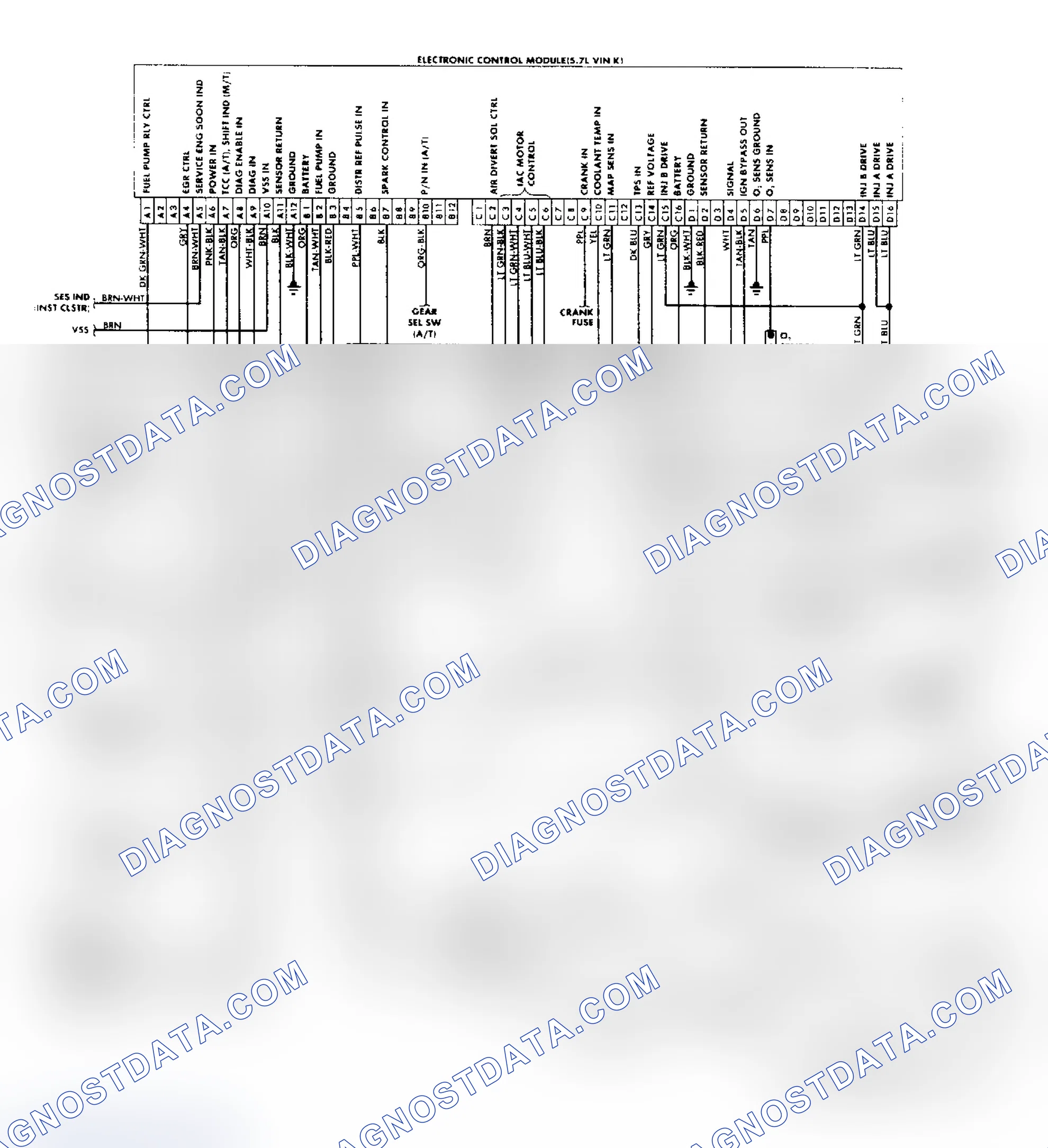 Scheme 161: "P" Series Vans (5.7L) Wiring Diagram