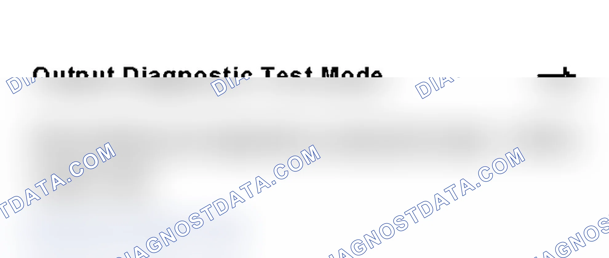 On Board Diagnostic (OBD) - 2.8l v6 Atq