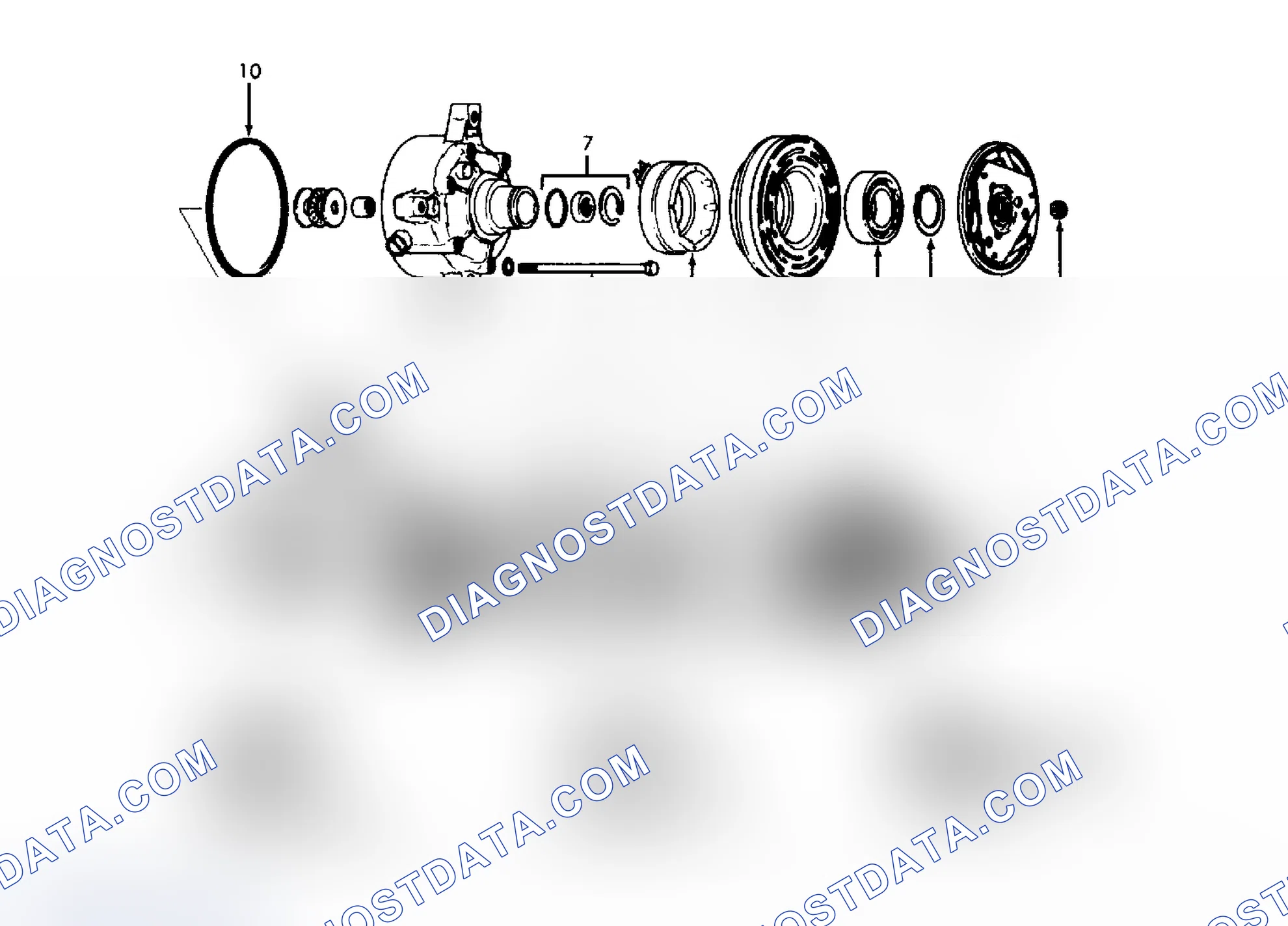 Scheme 3: Exploded View of Harrison V5 5-Cylinder Compressor