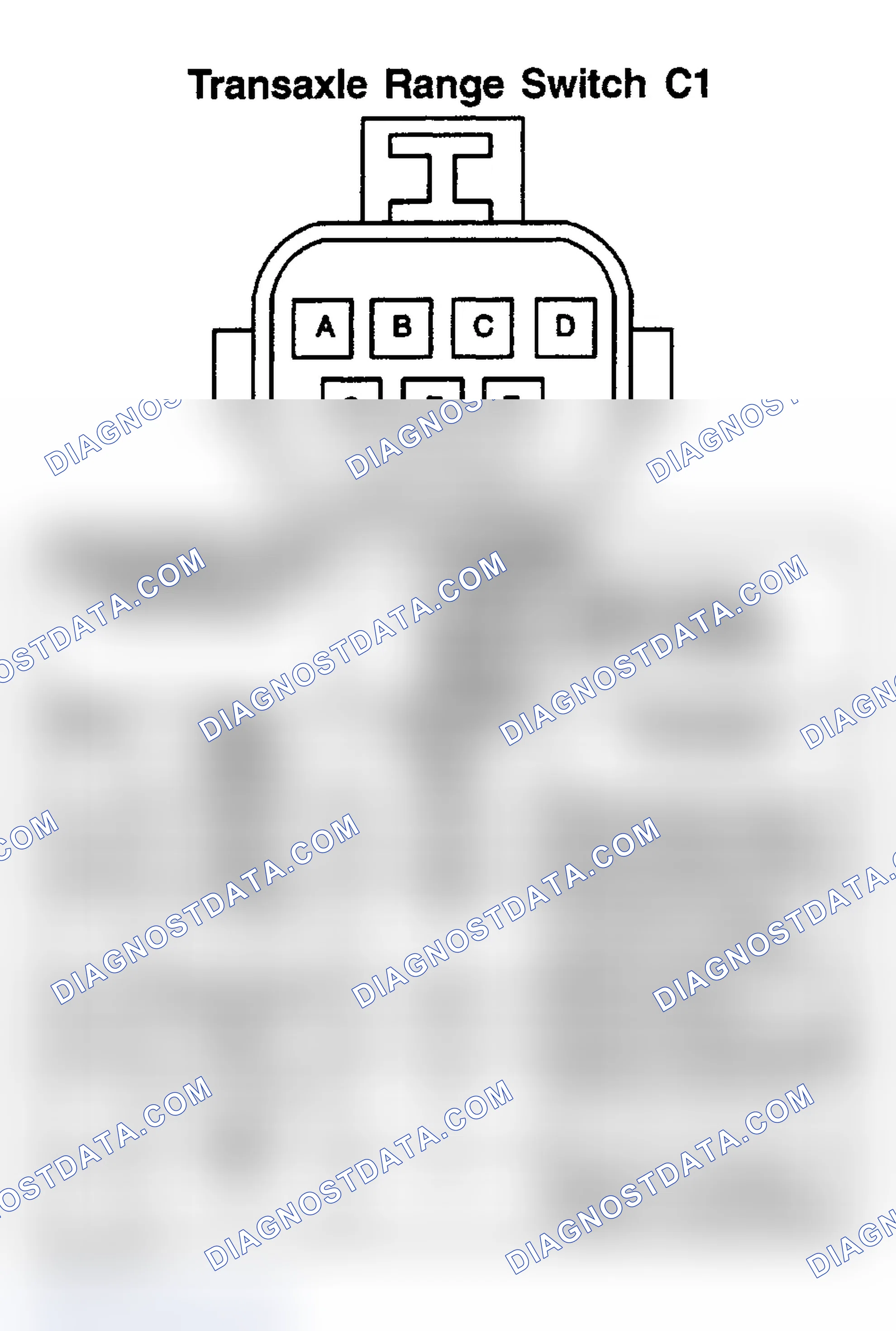 Scheme 89: TRANSAXLE RANGE SWITCH C1