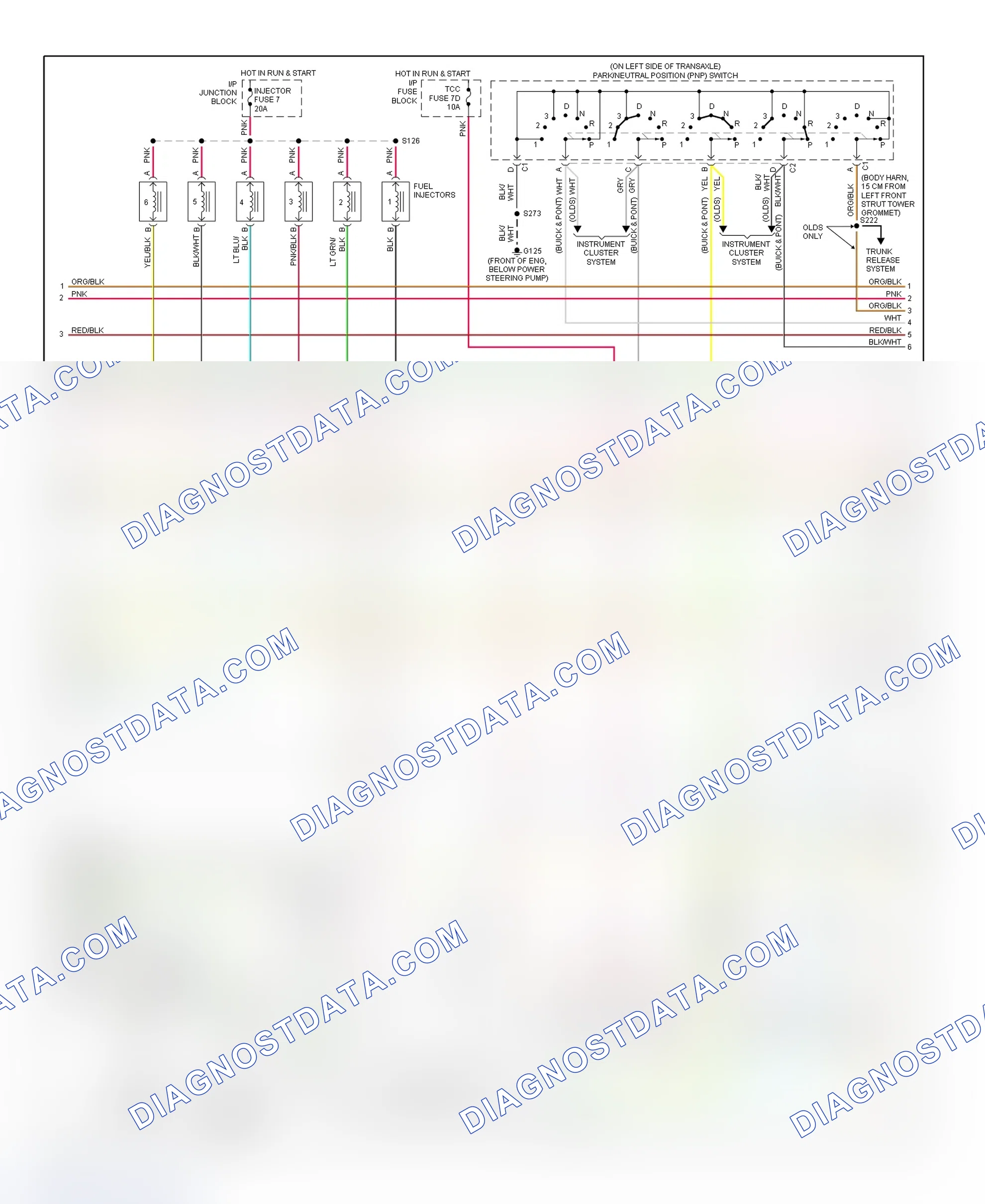 Scheme 20: PCM Wiring Diagram (Bonneville, Eighty Eight, LeSabre & LSS - 3.8L - 2 Of 4)