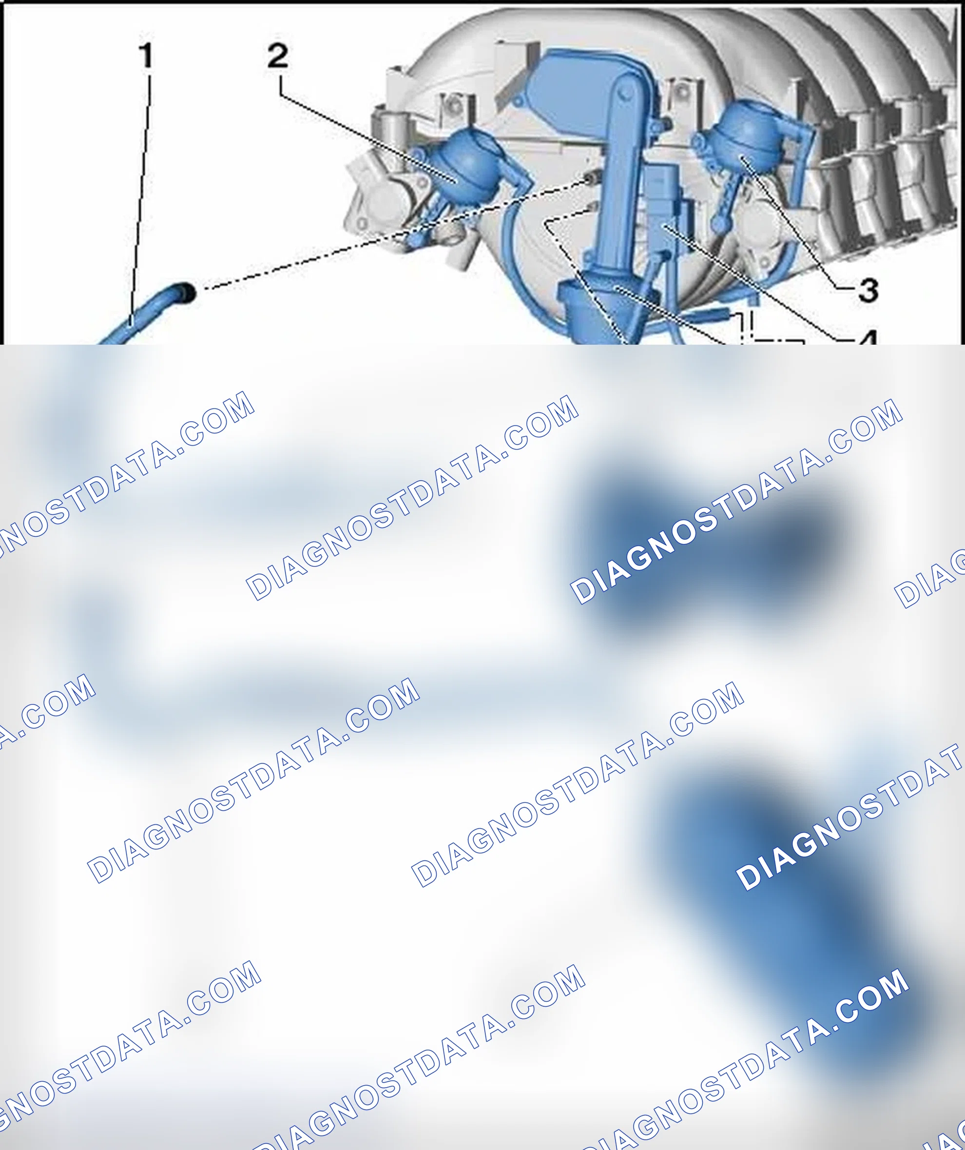 Scheme 184: INTAKE MANIFOLD VACUUM HOSES CONNECTION DIAGRAM