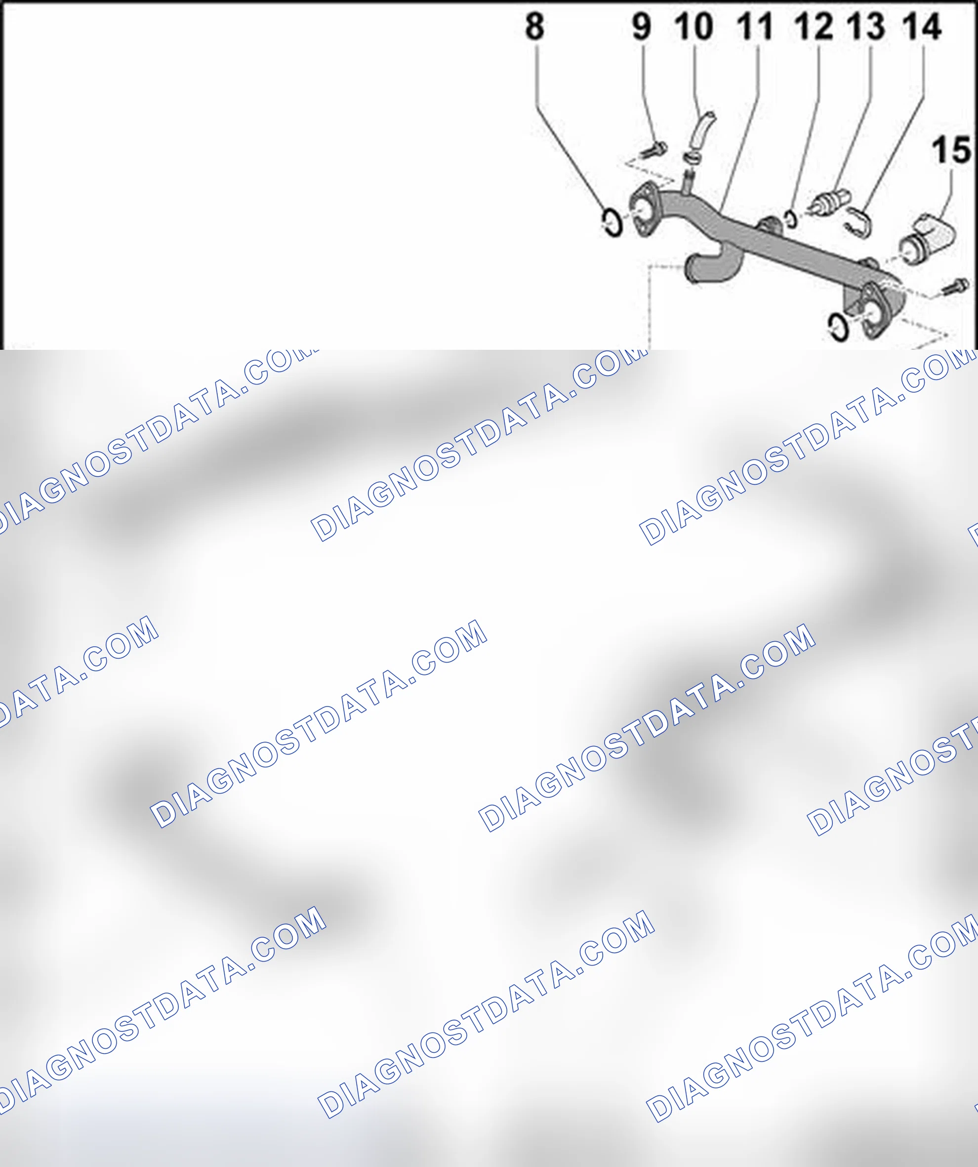 Scheme 339: Coolant pipes/hoses, component overview