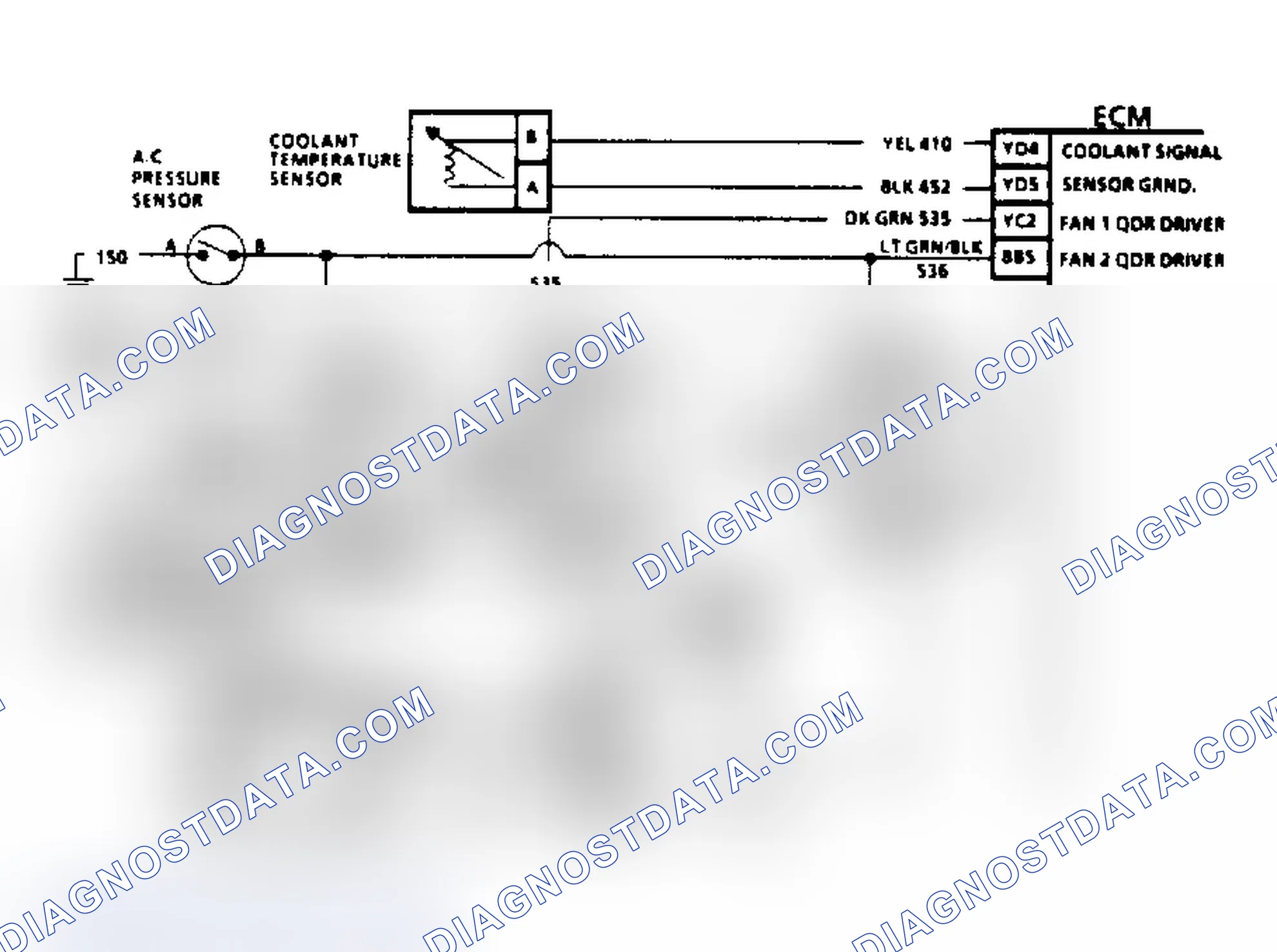 Scheme 484: Chart C12B, Schematic, Cooling Fan Always On (3.8L)