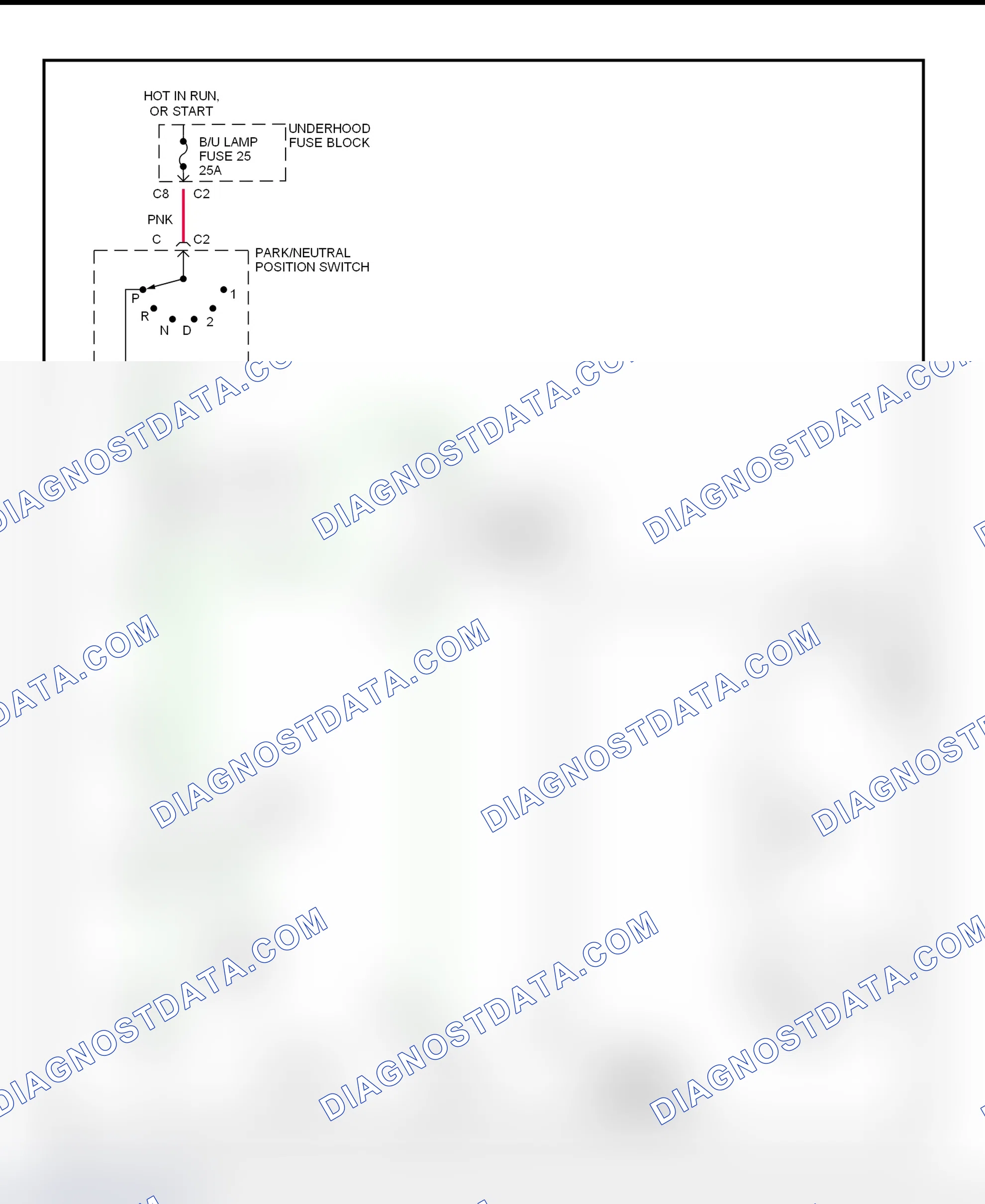 Fig. 10: Shift Interlock System Wiring Diagram ("S" & "T" Series Utility - With Floor Shift)