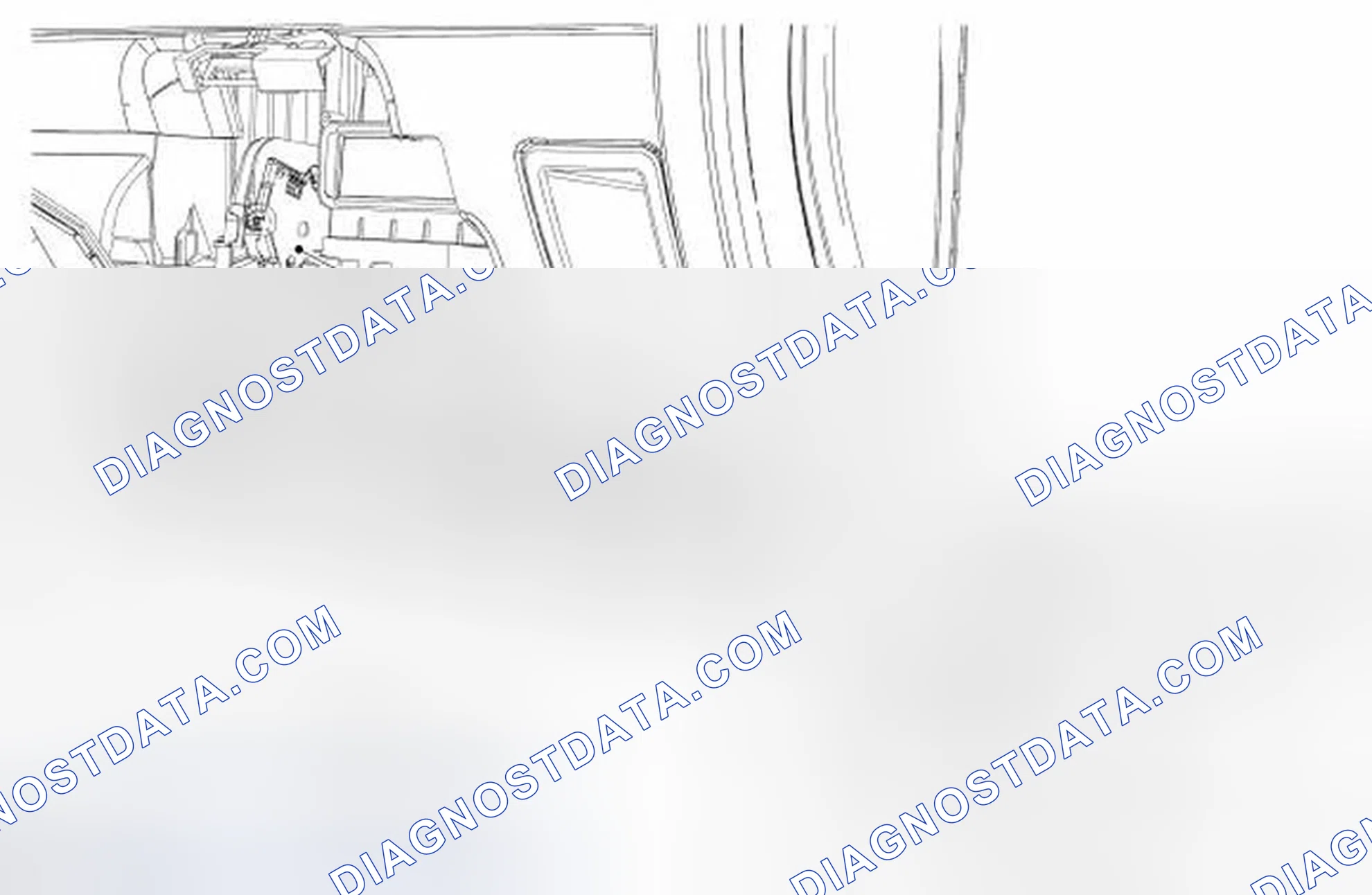 Scheme 155: Temperature Blend Door Actuator - RH, Dual-Zone EATC