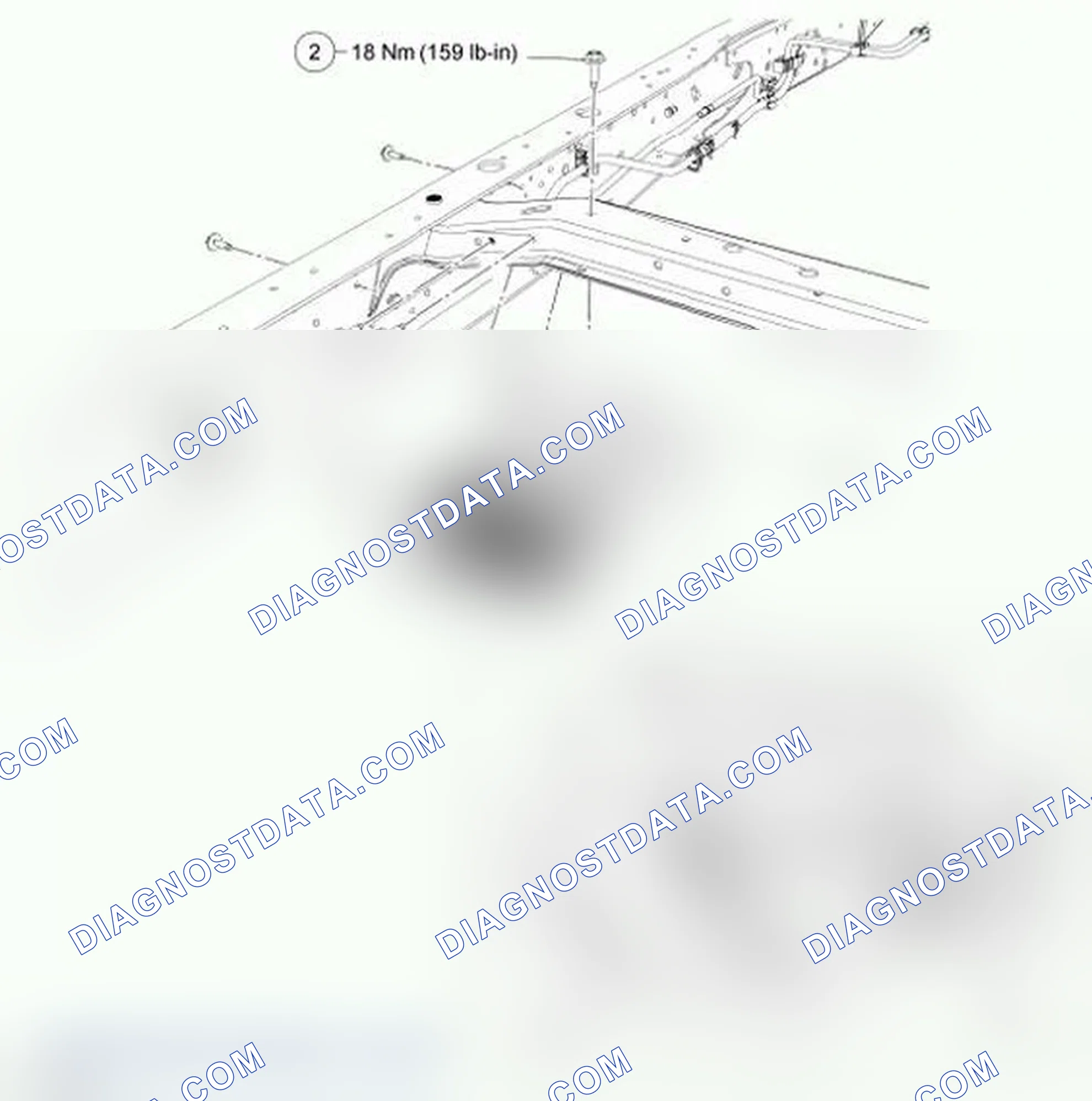 Scheme 124: Aft-of-Axle Fuel Tank Evaporative Emission (EVAP) Canister Assembly Removal
