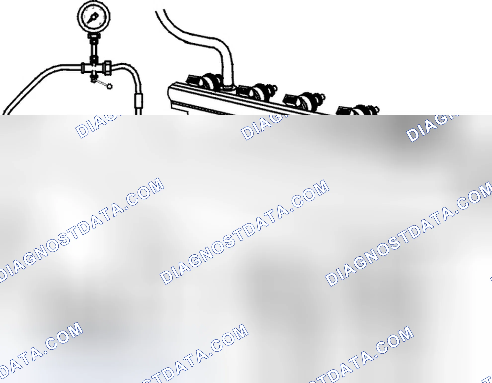 Scheme 93: Disconnecting fuel pressure gauge