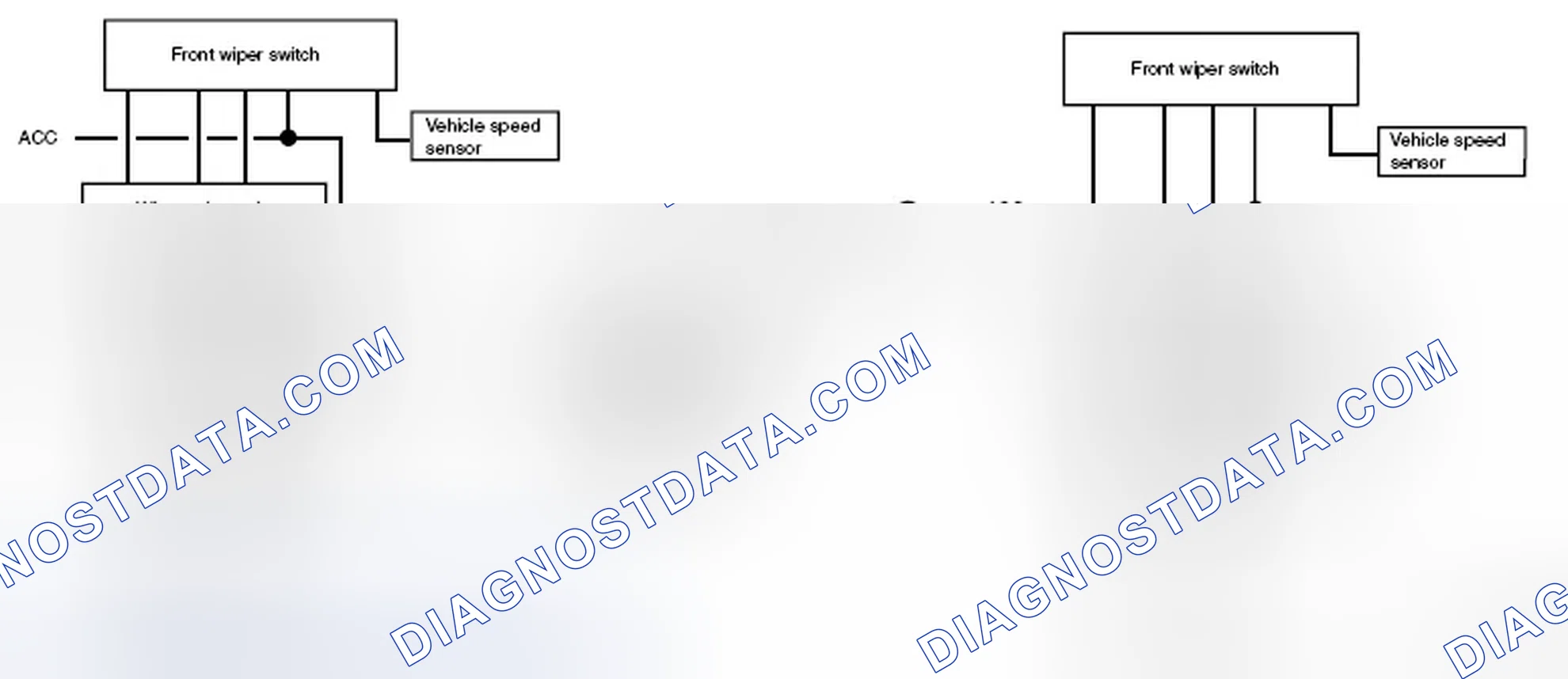 Scheme 5: Vehicle Speed Sensitive Intermittent Wipers Circuit Diagram (With And Without Wiper Relay Unit)