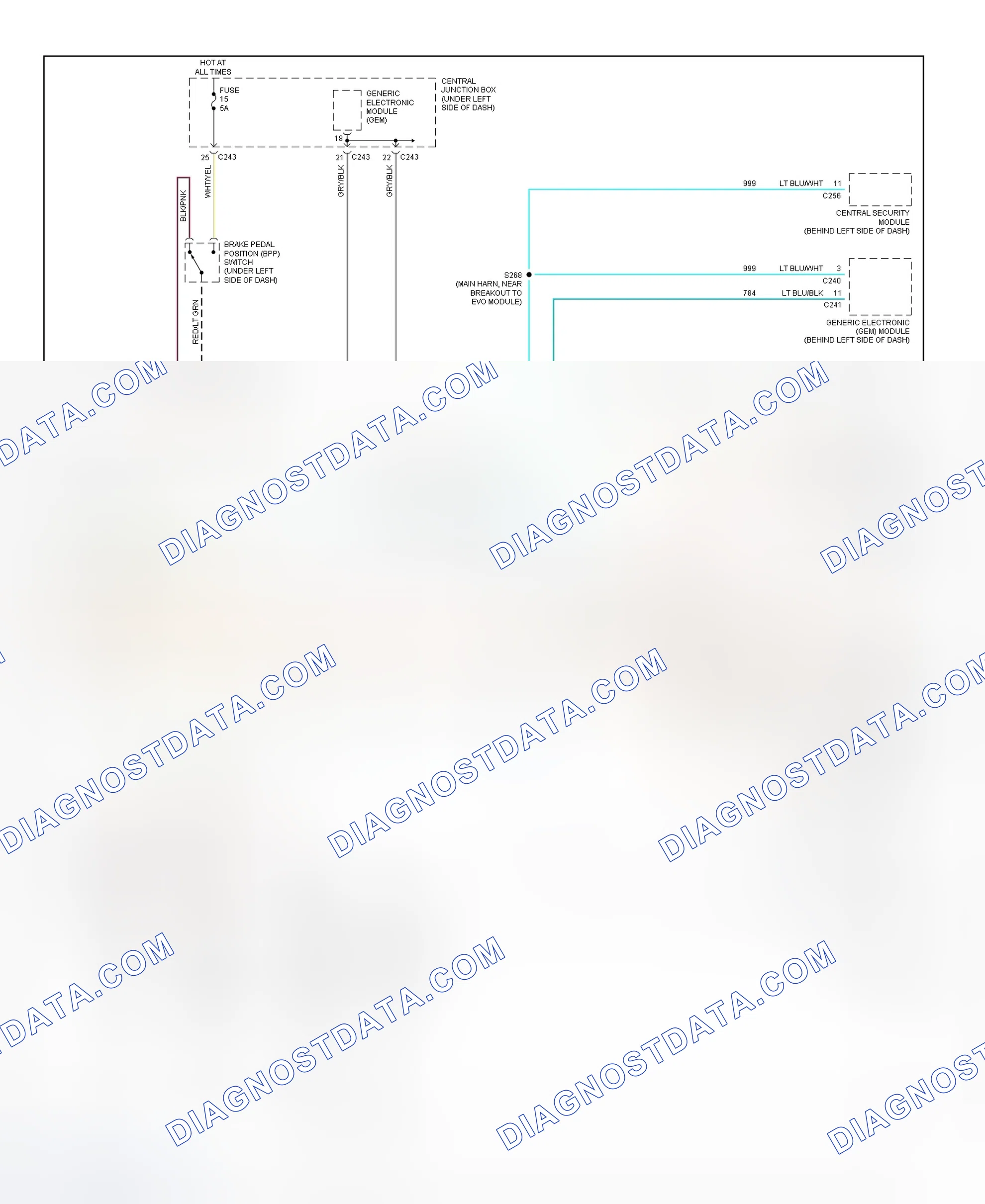 Fig. 8: Electronic Suspension Wiring Diagram (2001 Expedition & Navigator - 2 Of 2)