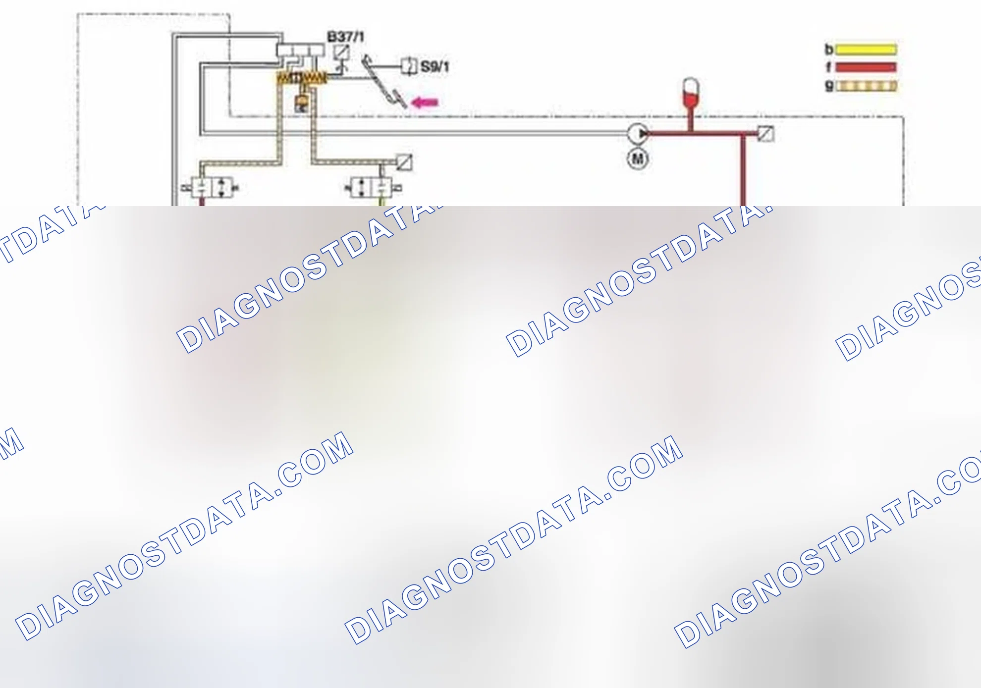 Fig. 24: ABS Closed-Loop Operation Diagram - Pressure Holding, Shown On Right Front Wheel Brake (FR)