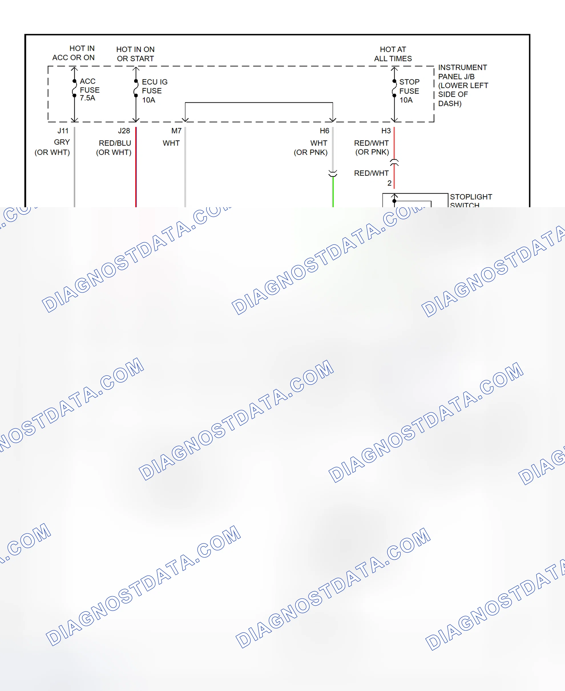 Scheme 326: Shift Interlock System Wiring Diagram (2002 - Toyota RAV4)
