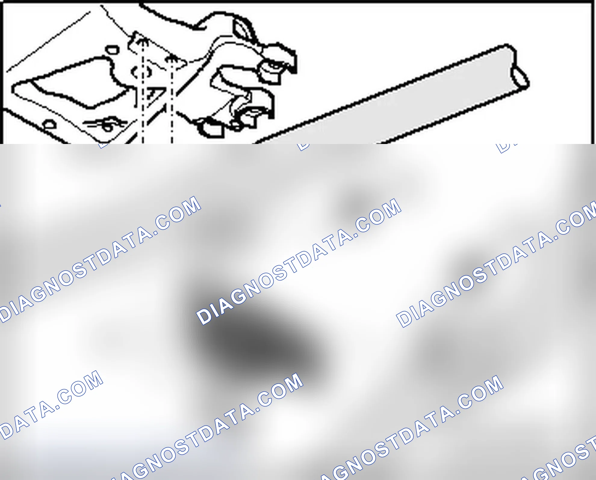 Scheme 316: Individual components of center bracket mounting for front exhaust pipe