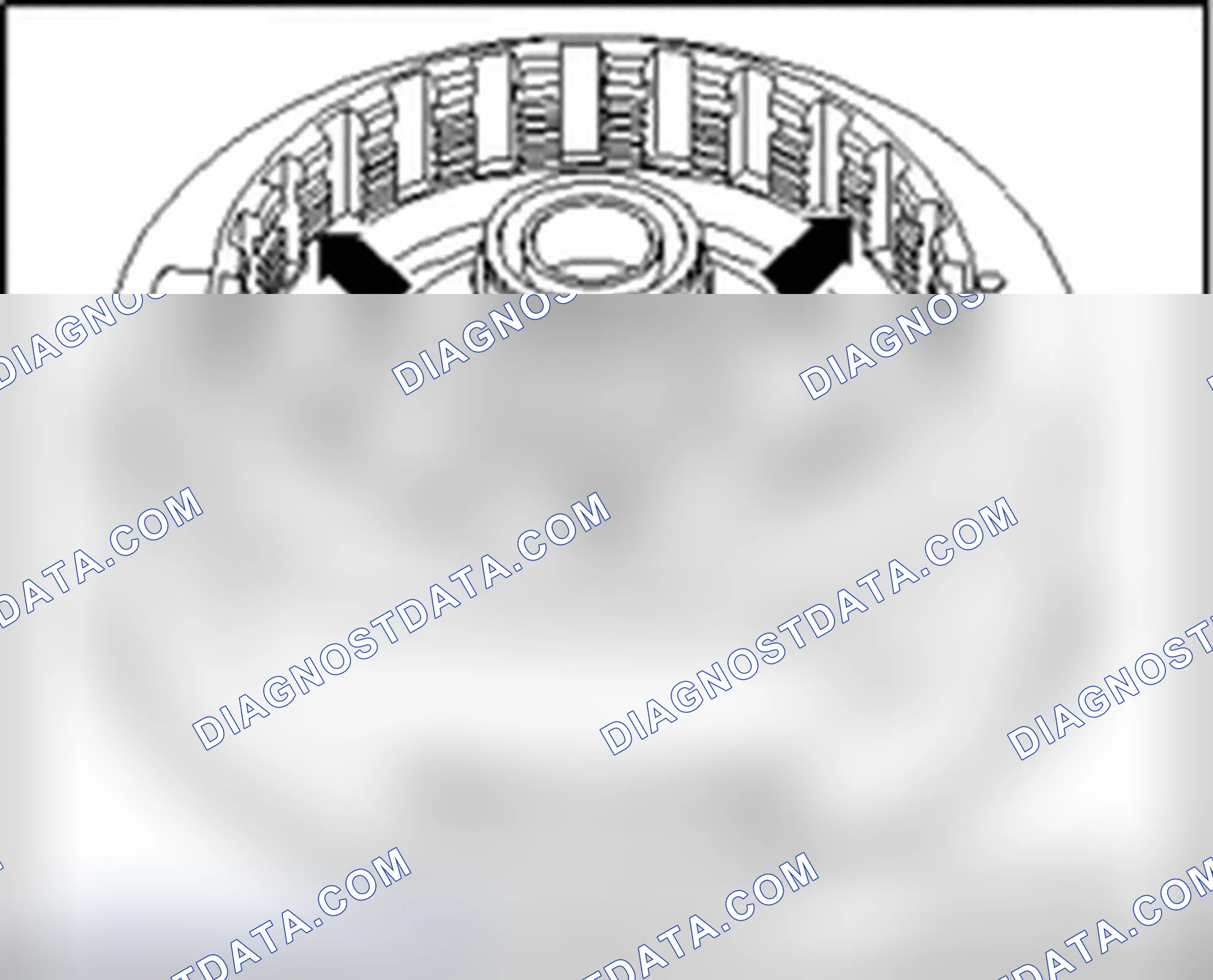 Scheme 1230: Check inner splines on ATF pump with outer disc carrier "C" for scoring from lining discs