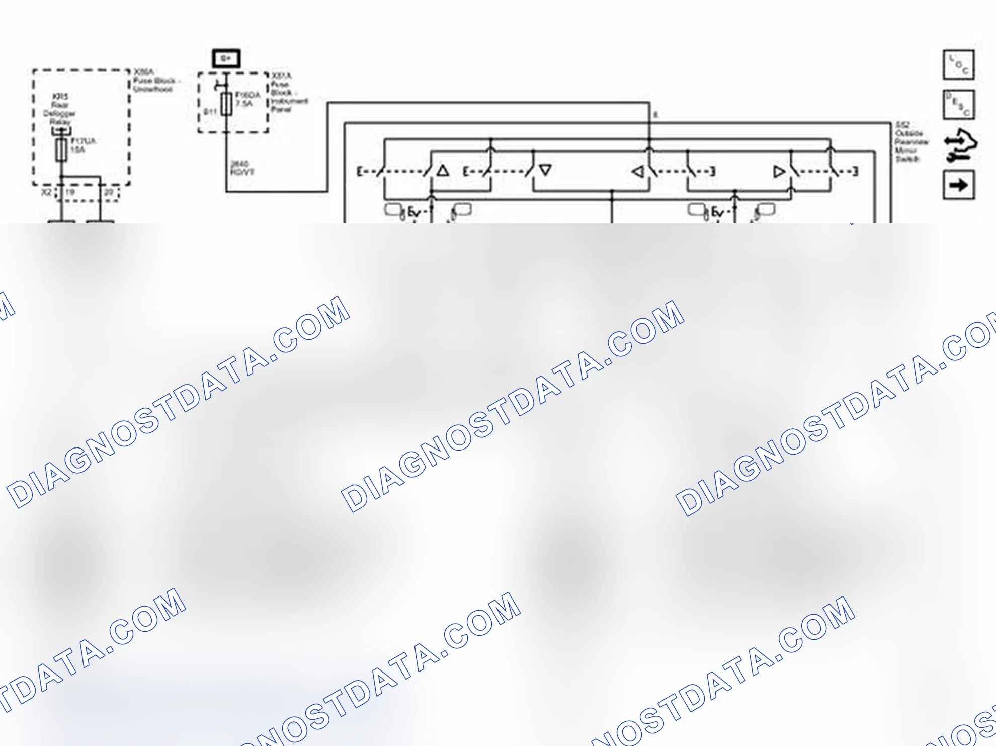 Scheme 1: Outside Rearview Mirrors Wiring Schematics
