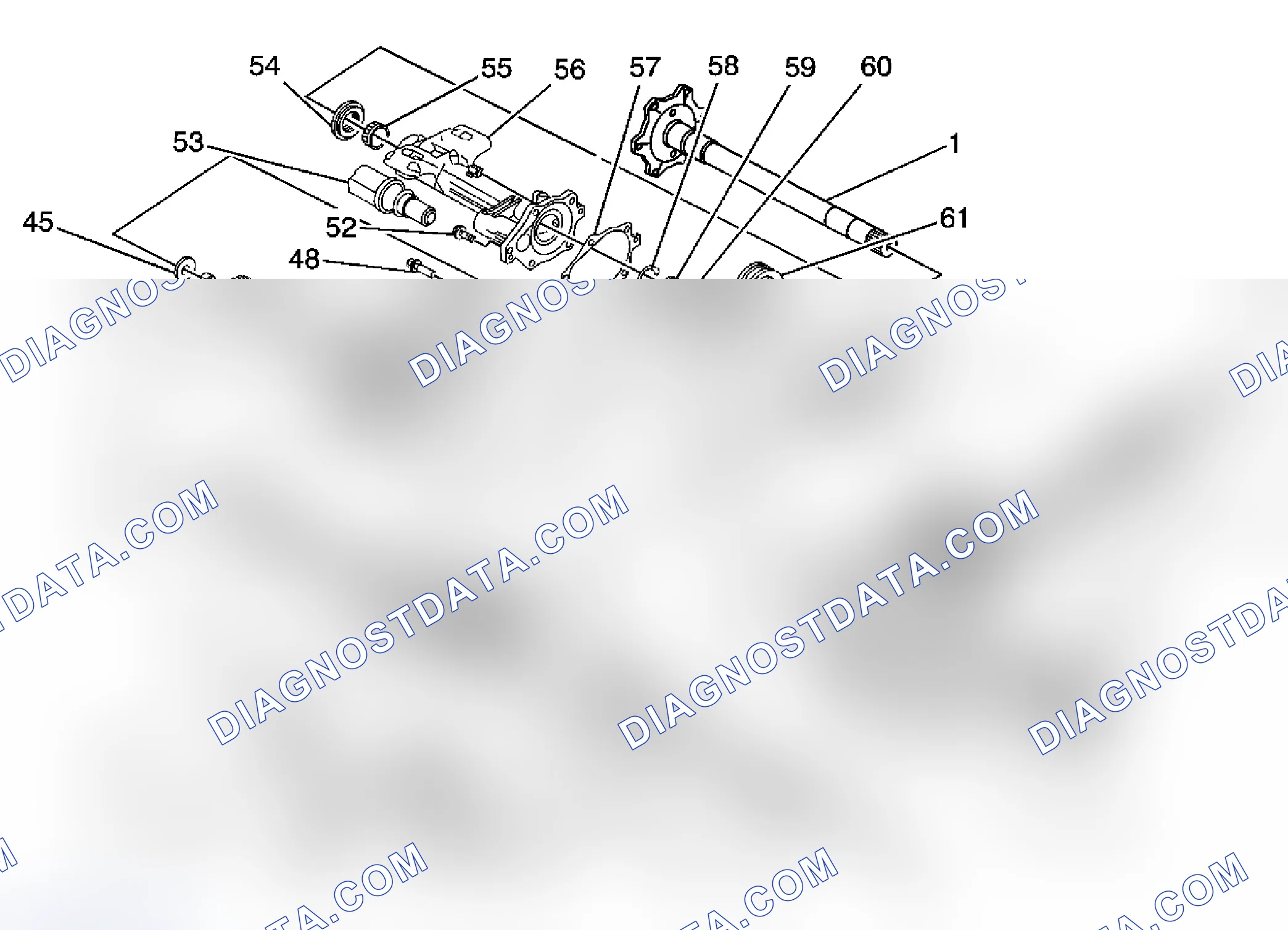 Scheme 51: Front Drive Axle Disassembled Views (8.25 Inch (4WD/Front))
