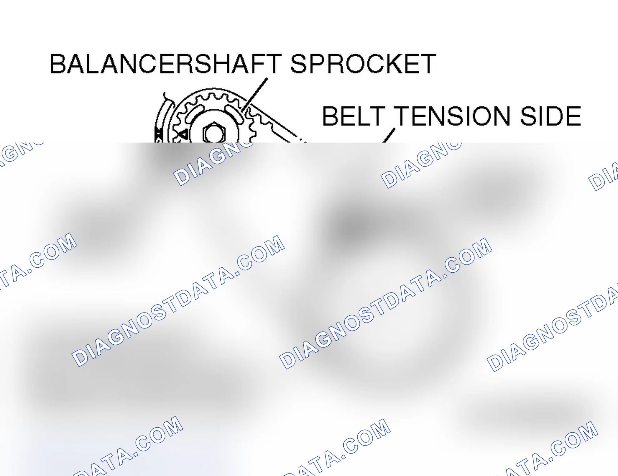 Scheme 672: >> A << BALANCER TIMING BELT/BALANCER TIMING BELT TENSIONER INSTALLATION
