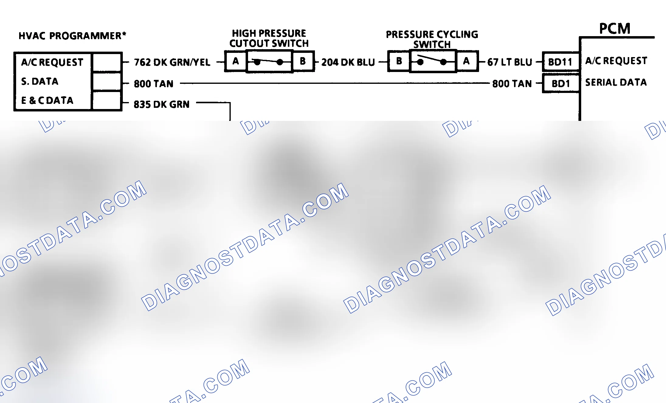 Scheme 247: CODE 66 - LOW A/C REFRIGERANT CHARGE (3.8L "C" & "H" BODIES (W/DIGITAL DISPLAY))