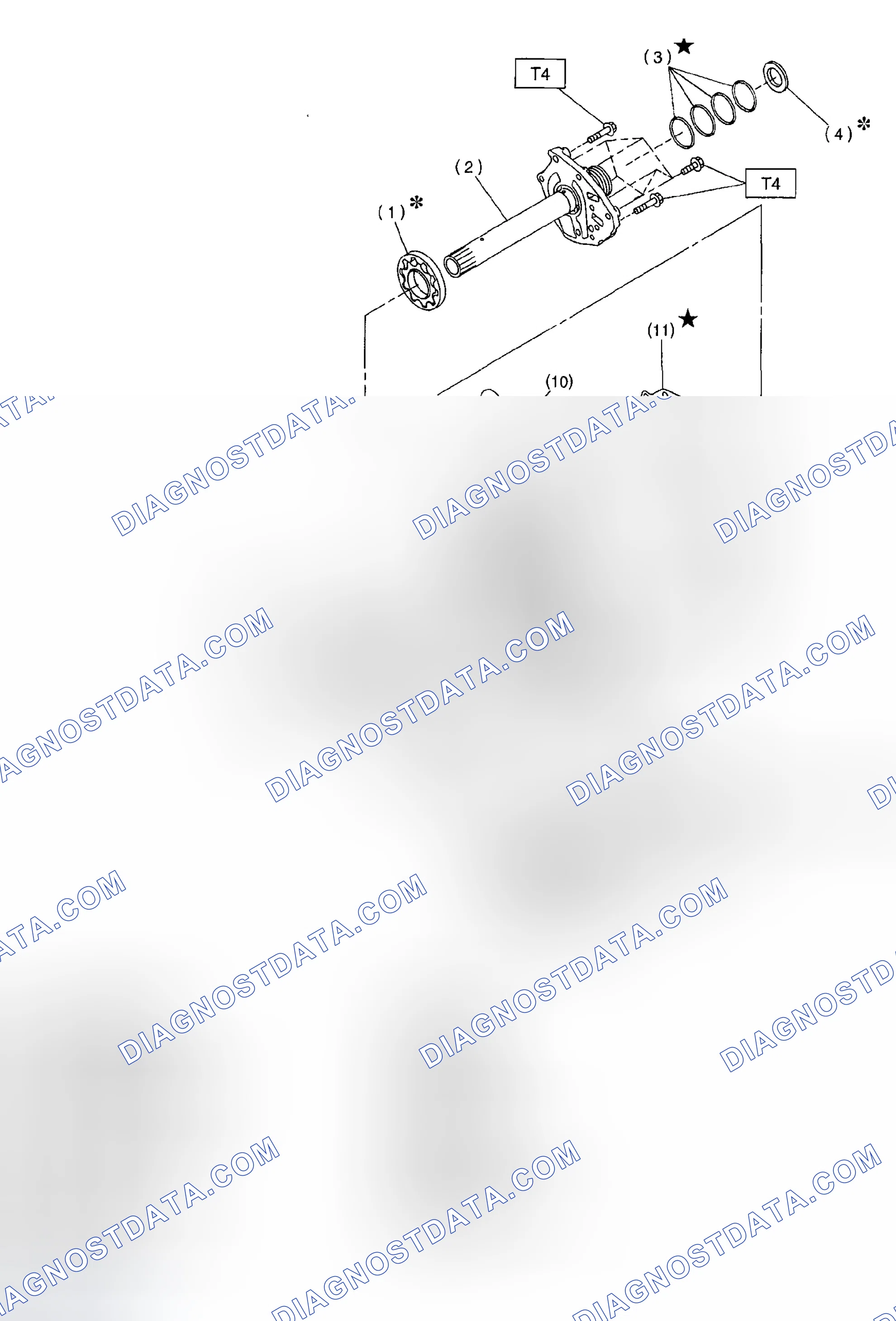 Scheme 1166: Exploded View Of Oil Pump