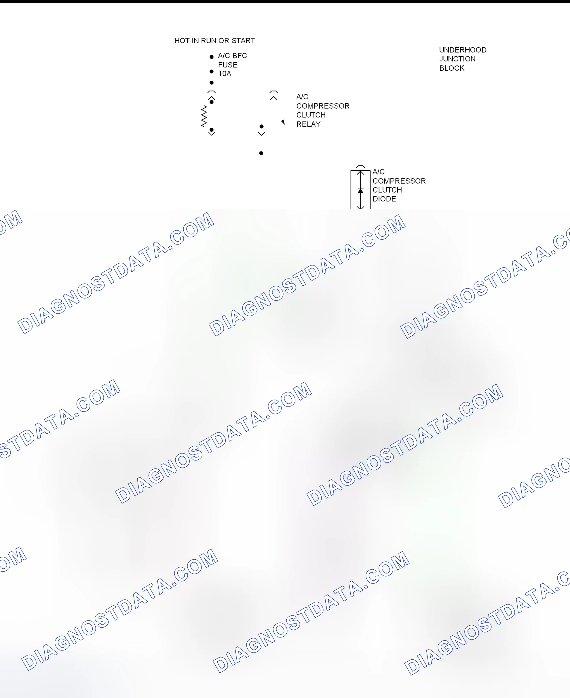 Scheme 12: A/C Compressor Clutch Control Circuit Wiring Diagram (Cutlass & Malibu)