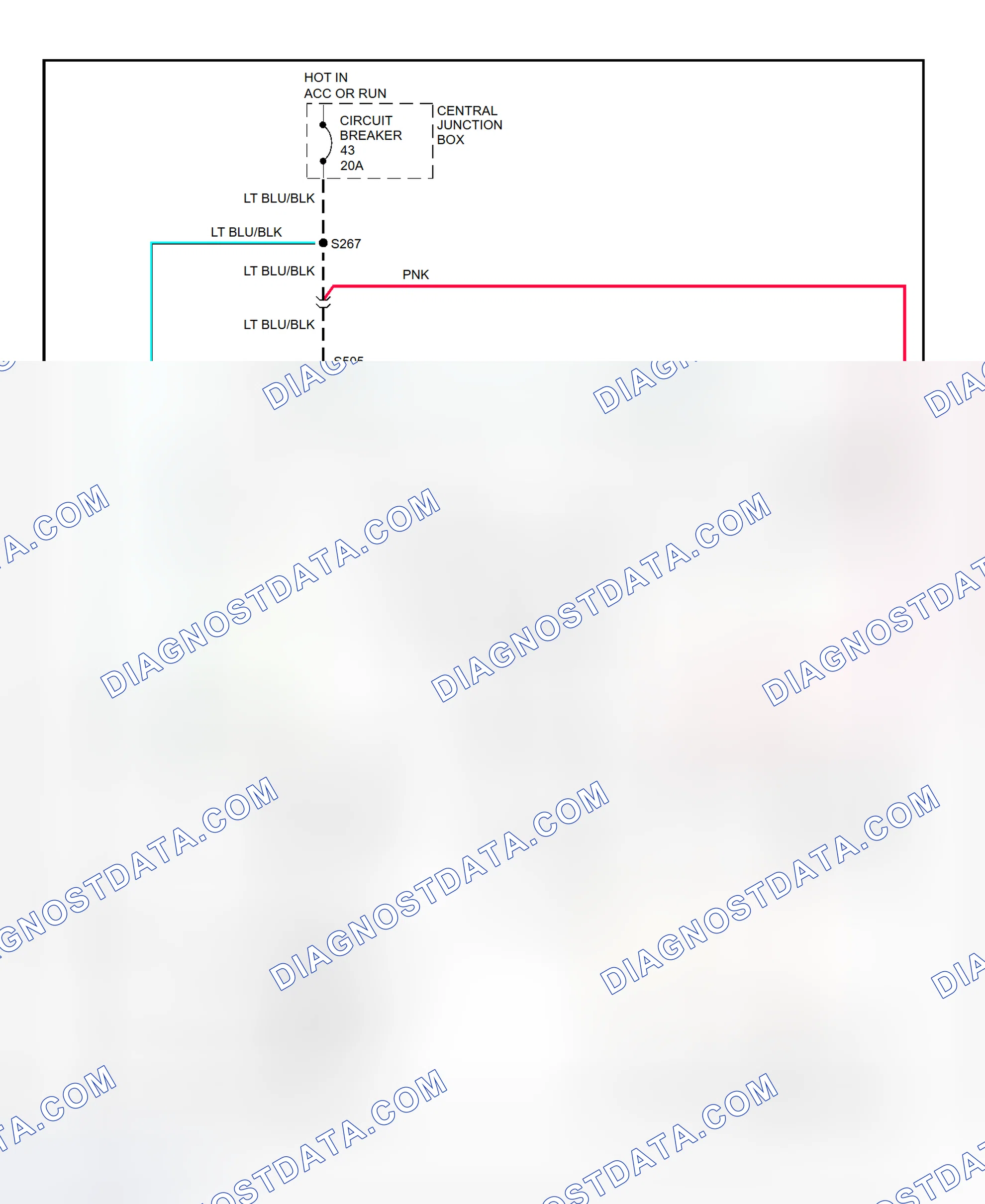 Fig. 14: Power Window System Wiring Diagram (Mustang Coupe)