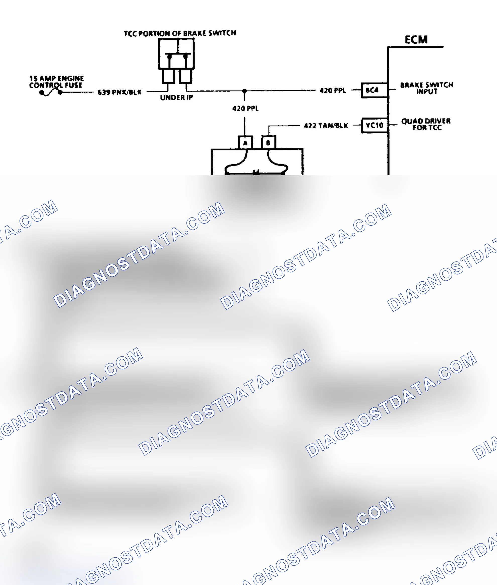 Scheme 558: Code 38, Brake Switch Circuit