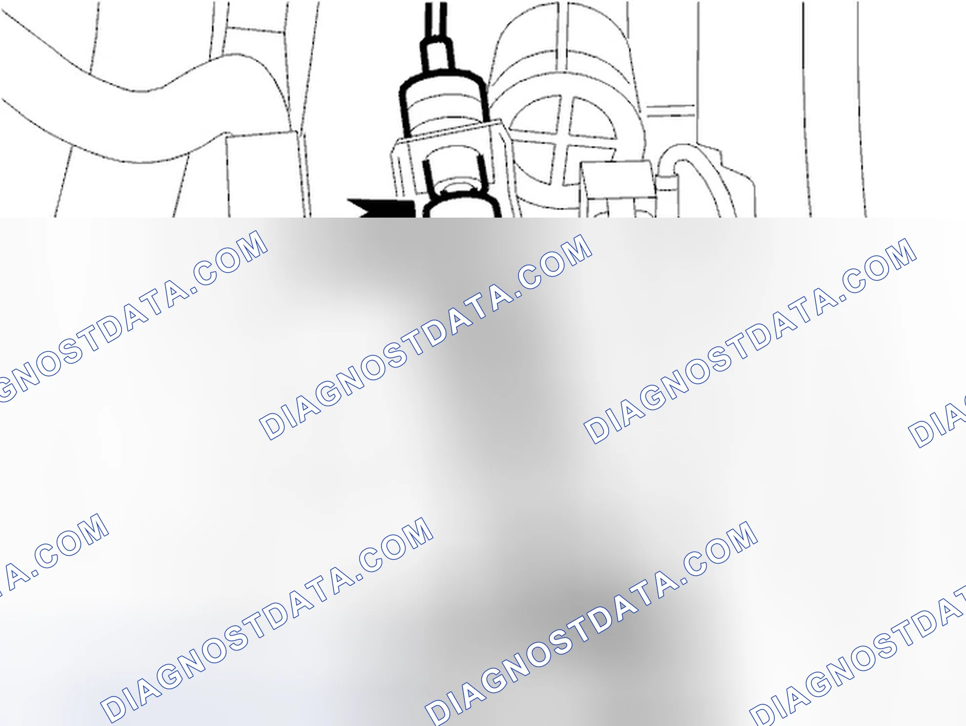 Scheme 1402: Remove transmission cable from bracket and from lever on transmission