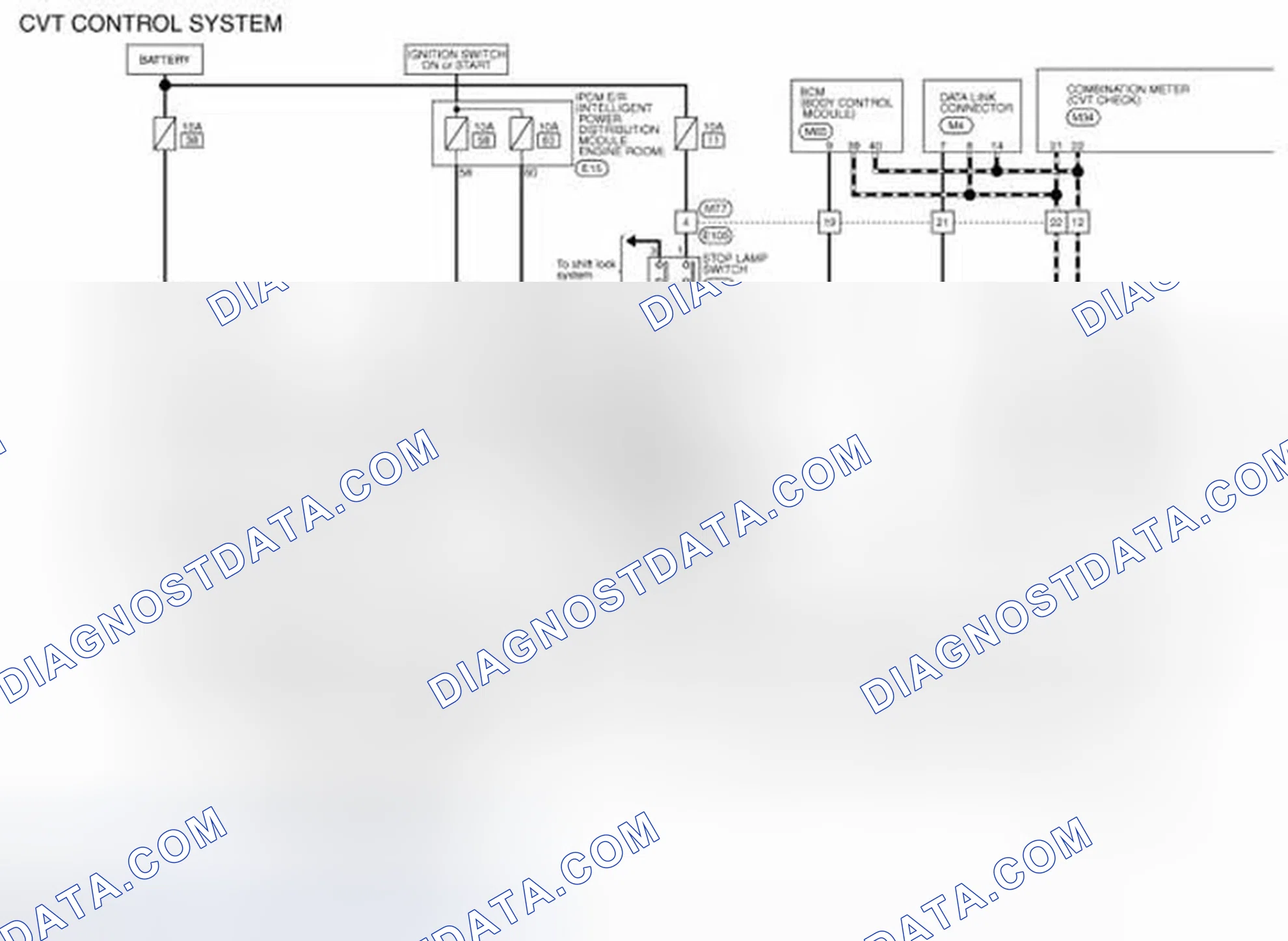 Scheme 112: CVT Control System - Wiring Diagram (1 Of 2)