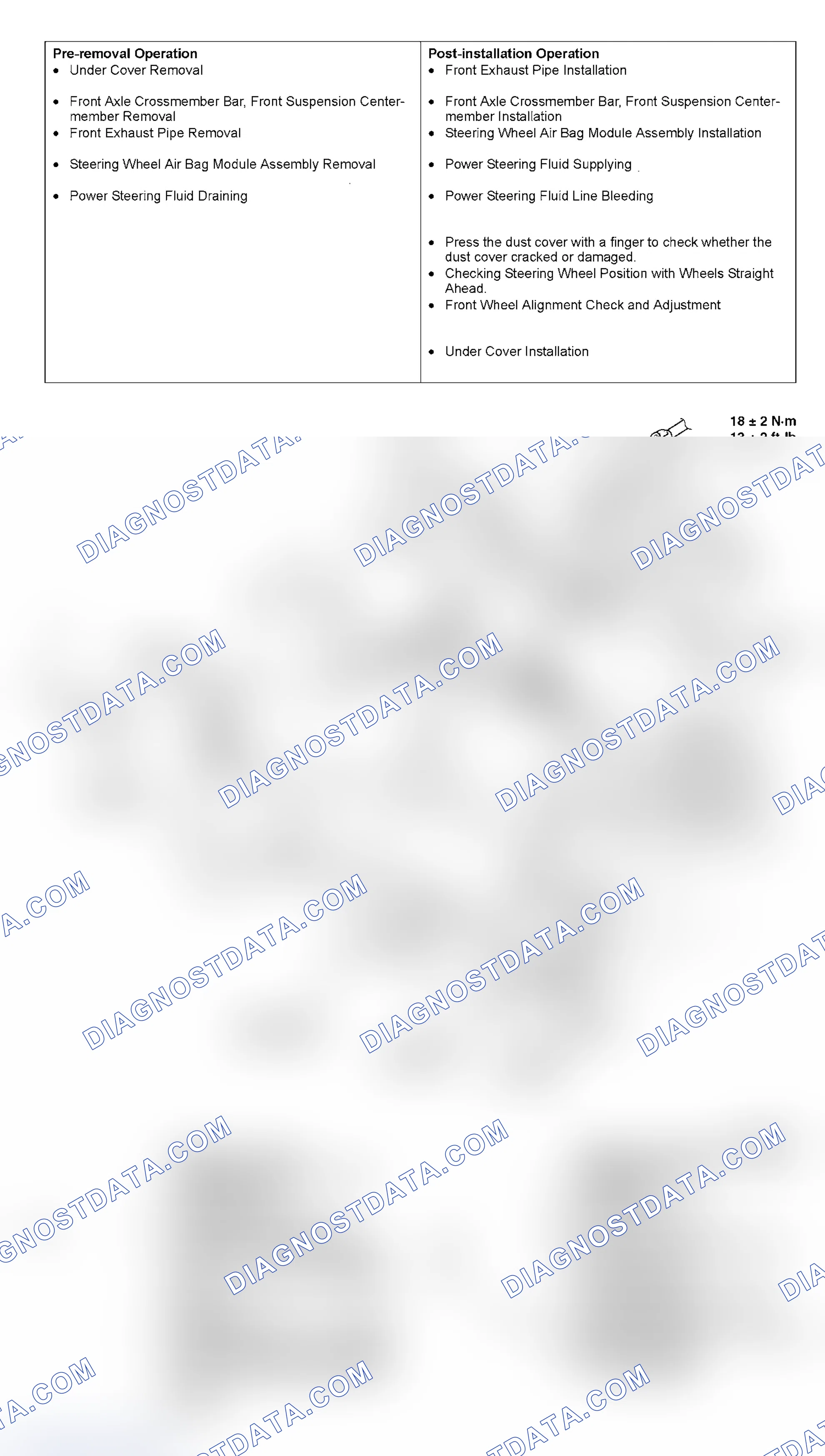 Scheme 919: REMOVAL AND INSTALLATION