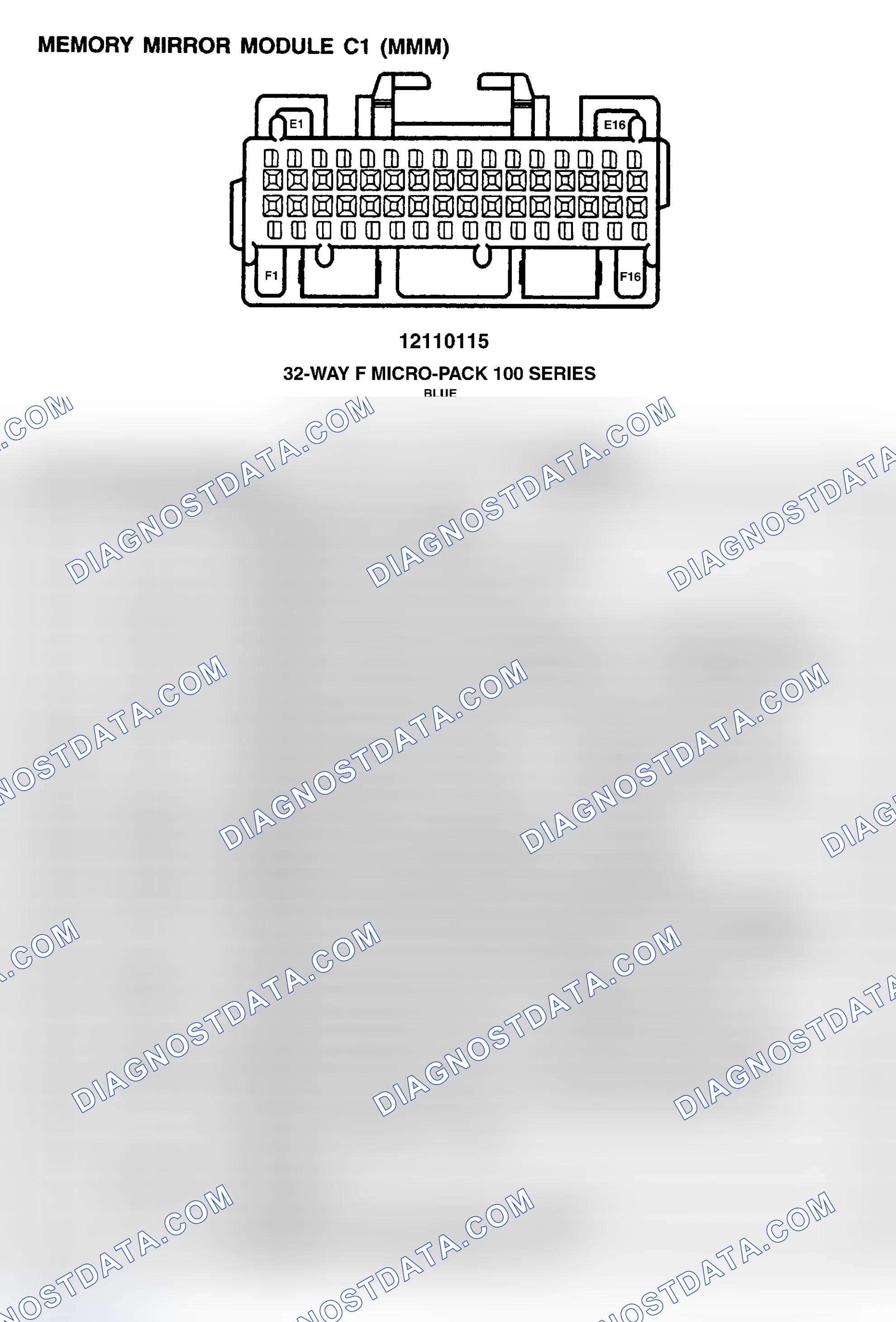 Scheme 166: MEMORY MIRROR MODULE - C1