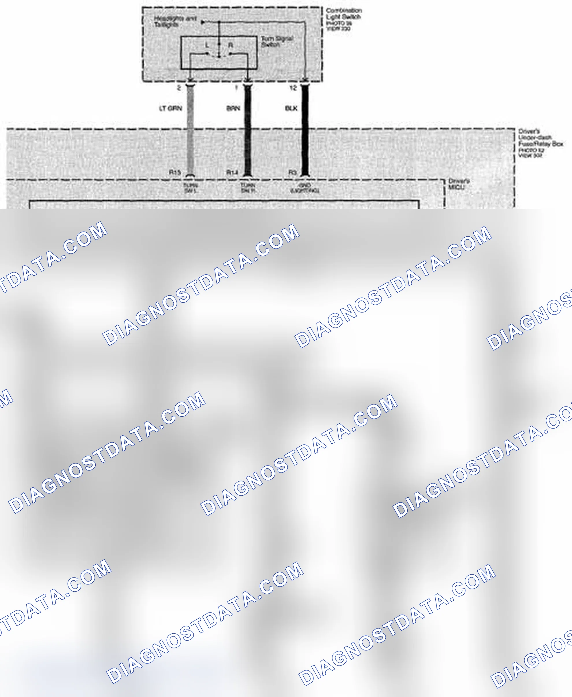 Scheme 236: Turn Signal And Hazard Warning Lights Circuit Diagram (Page 110-9)